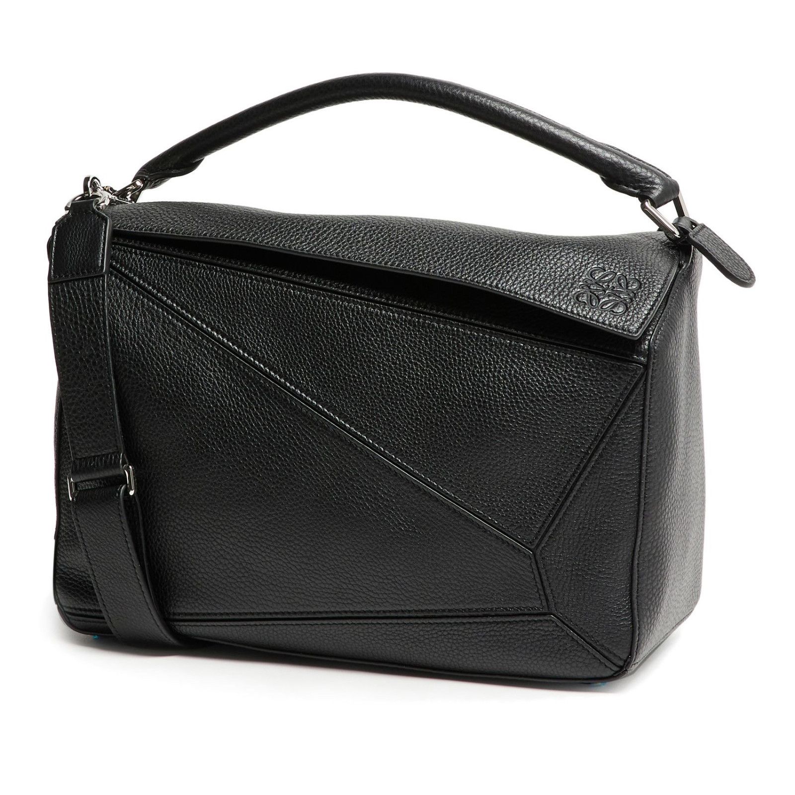 Loewe LOEWE Puzzle Large Black Leather Top Handle Bag New & Authen Size ONE SIZE - 1 Thumbnail
