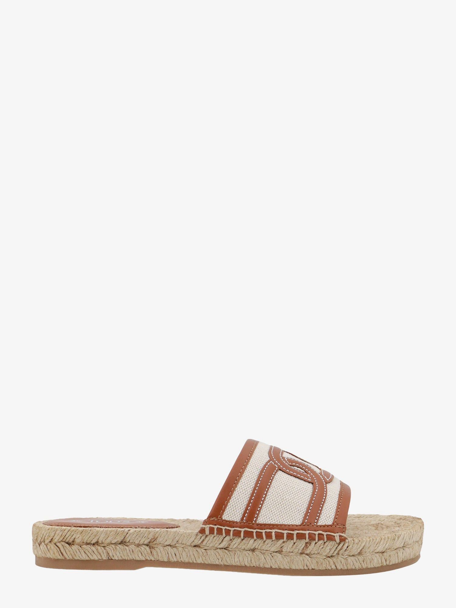 image of Tods Slide Woman Beige Sandals, Women's (Size 7.5)