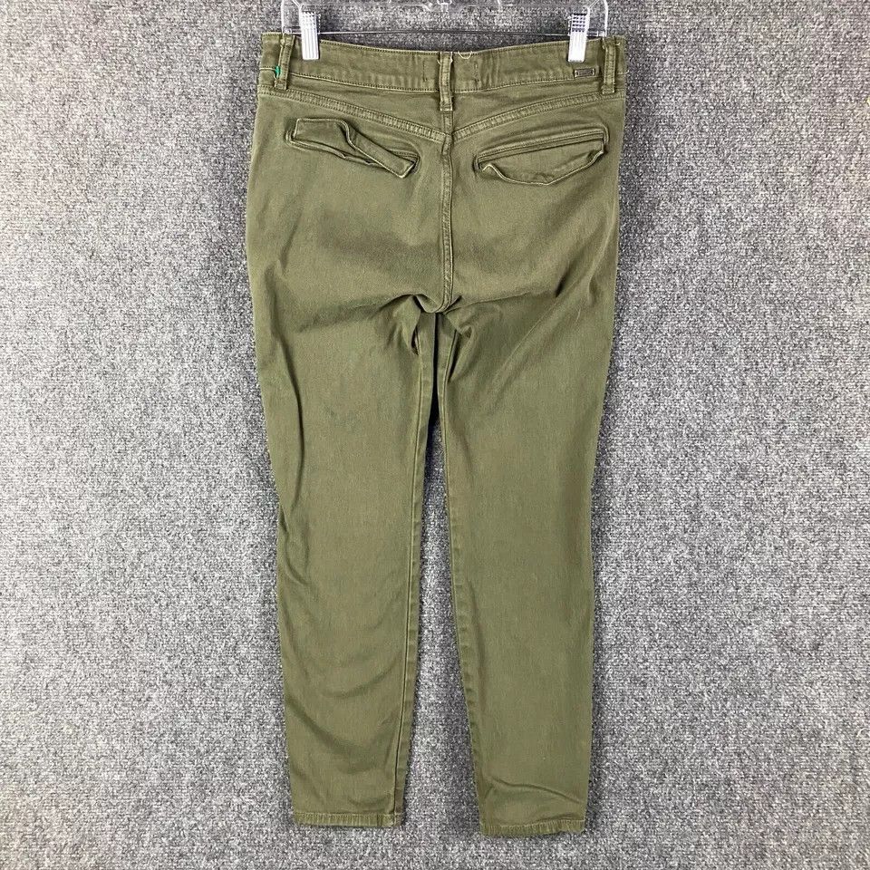 DL1961 DL1961 Jeans Women's 26 Green Drop Crotch Tapered Cotton Size 26" / US 2 / IT 38 - 6 Thumbnail