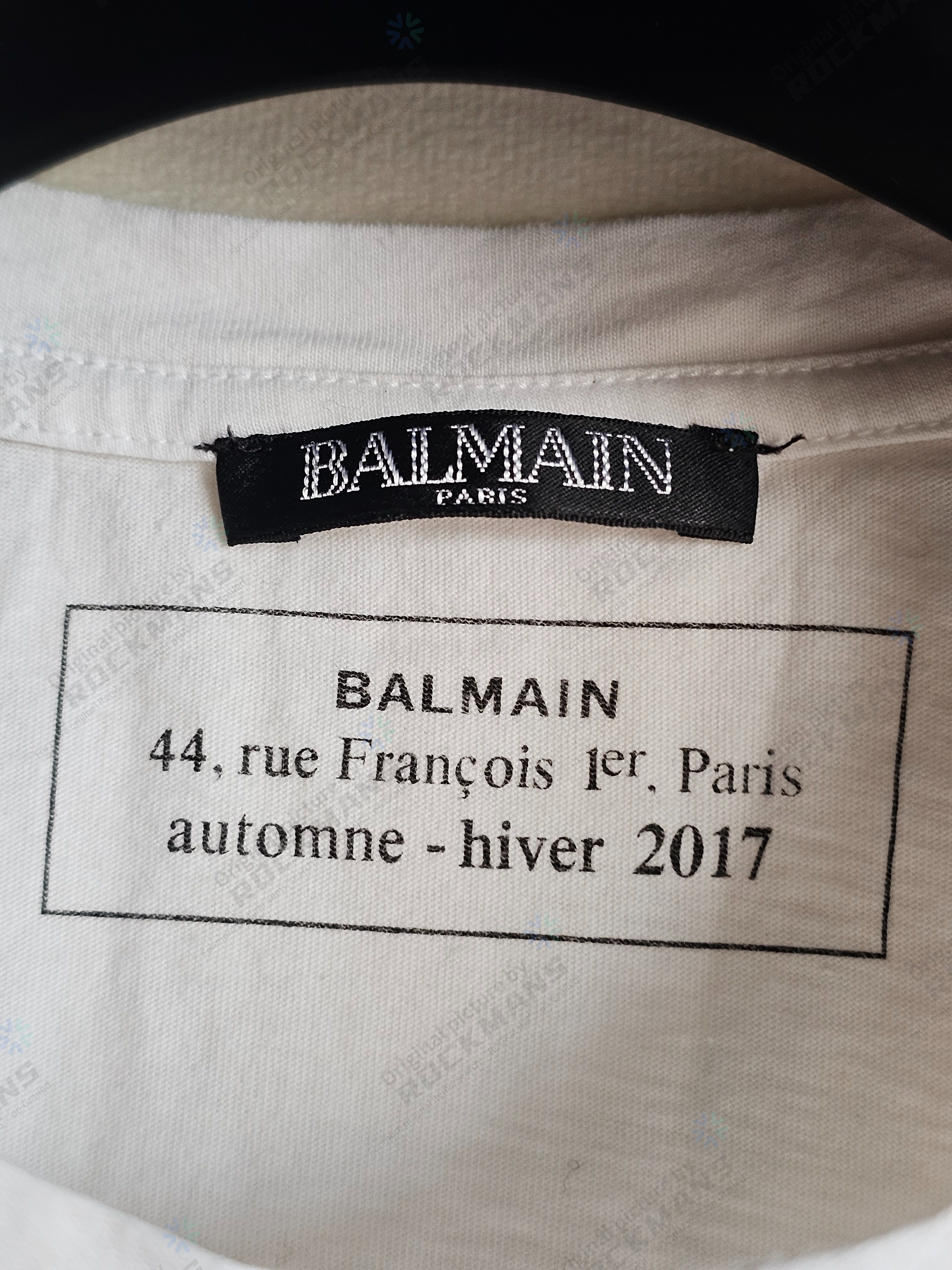 Balmain Balmain Men's White T-Shirt Size L Size US L / EU 52-54 / 3 - 3 Thumbnail