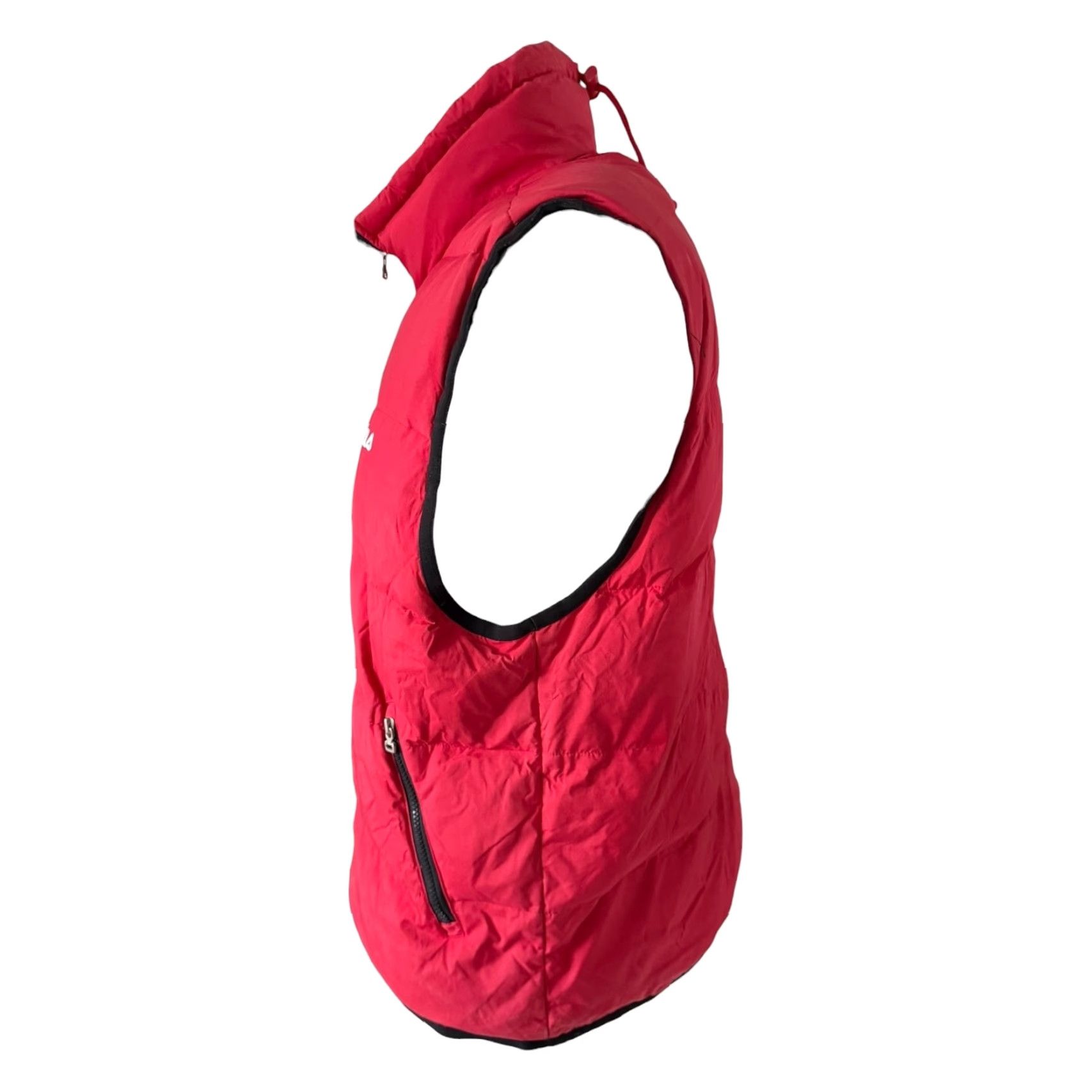 Fila Fila Biella Italia Puffer Gilet / Vest Red L Full Zip Pockets Men's Vest Size US L / EU 52-54 / 3 - 2 Thumbnail