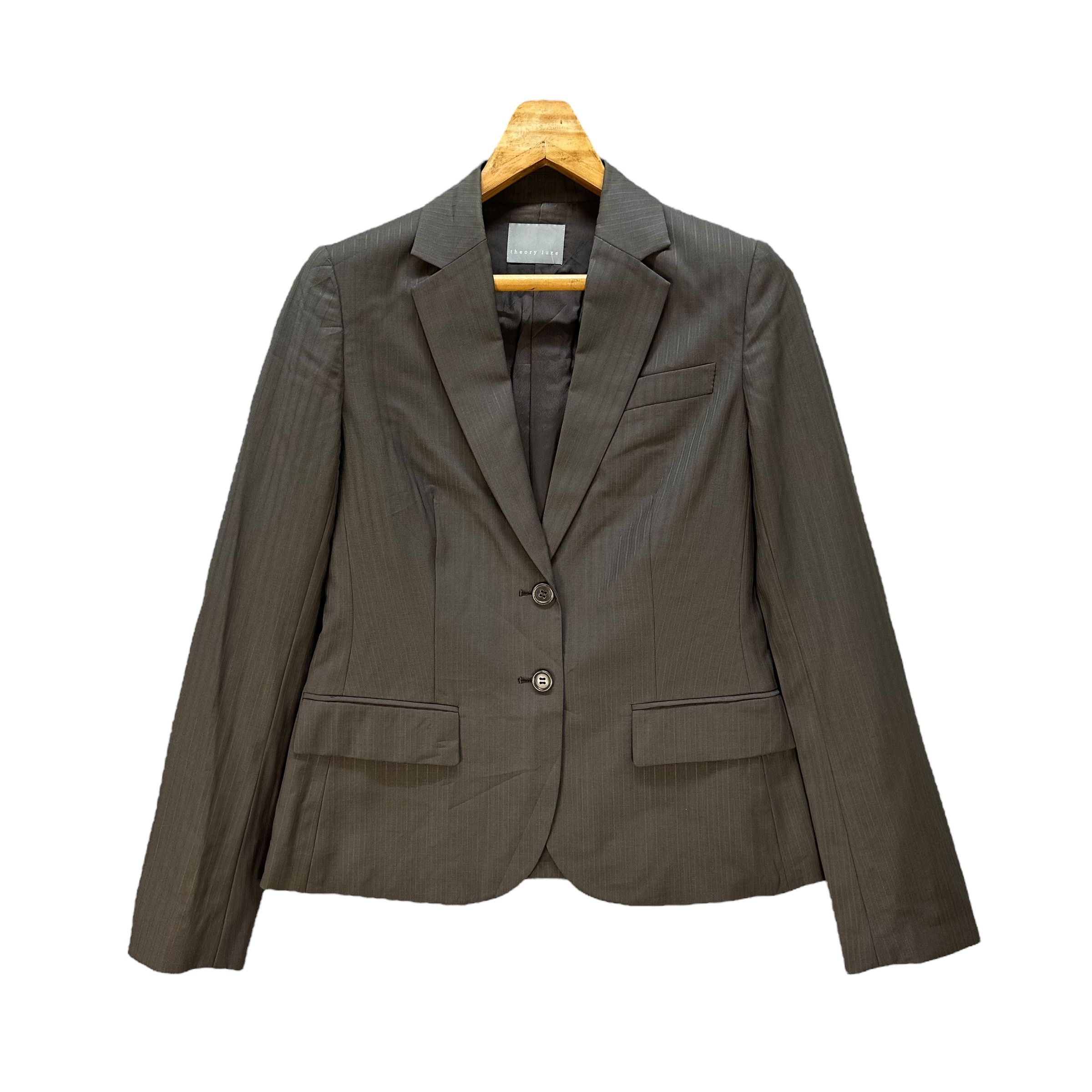 Theory THEORY LUXE Blazers Women’s Menswear Jacket #012-1424 Size S / US 4 / IT 40 - 1 Thumbnail