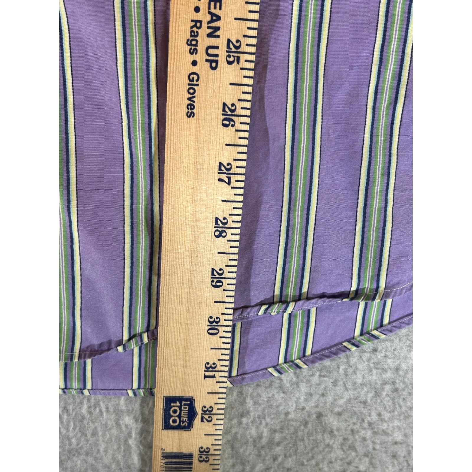 Ralph Lauren Ralph Lauren Shirt Mens 2XL Purple Stripe Long Sleeve Button Polo XXL Custom Fit Size US XXL / EU 58 / 5 - 6 Thumbnail