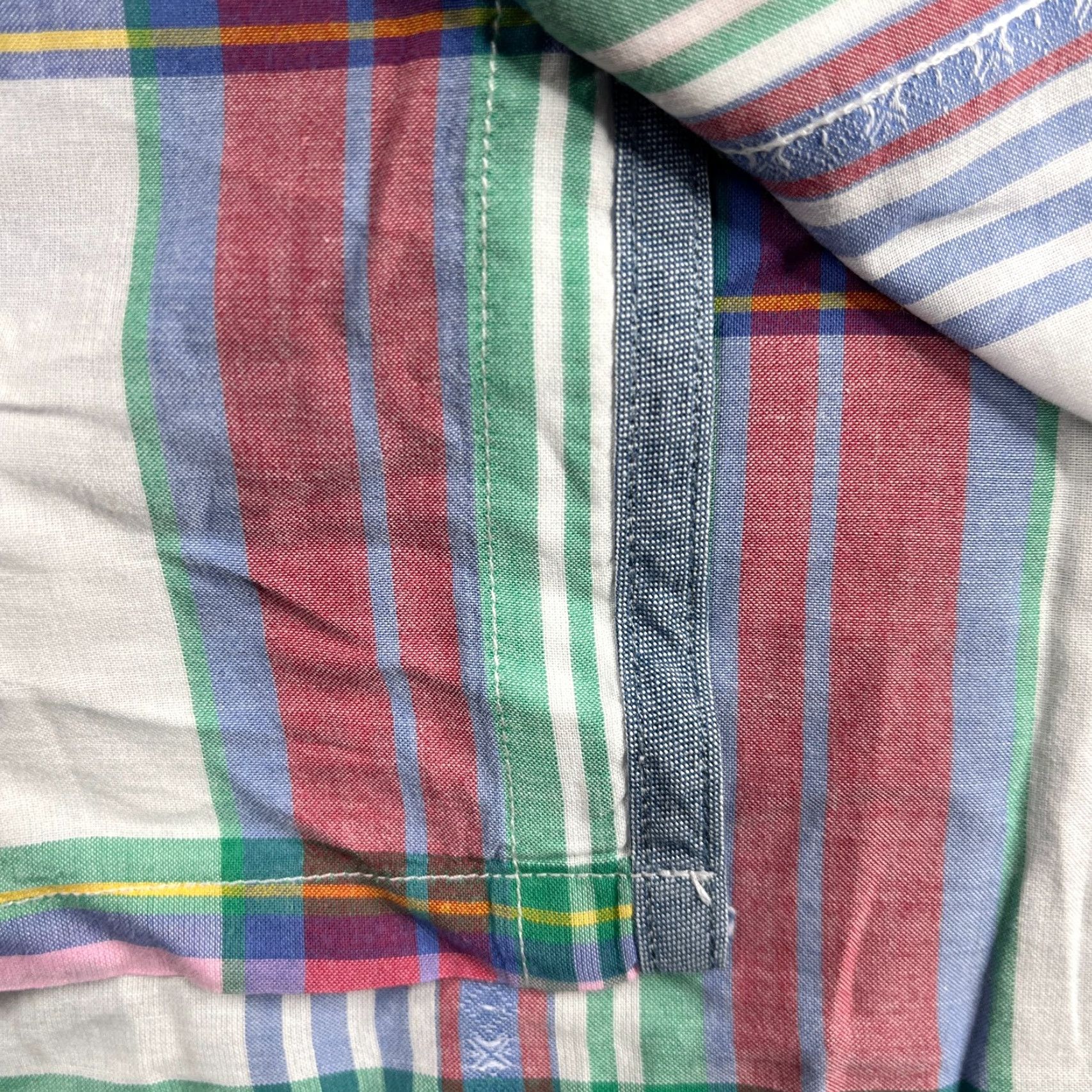 Tommy Hilfiger Tommy Hilfiger Shirt Button-Up Short Sleeve Mens 2XL White Colorful Plaid Pocket Size US XXL / EU 58 / 5 - 3 Thumbnail
