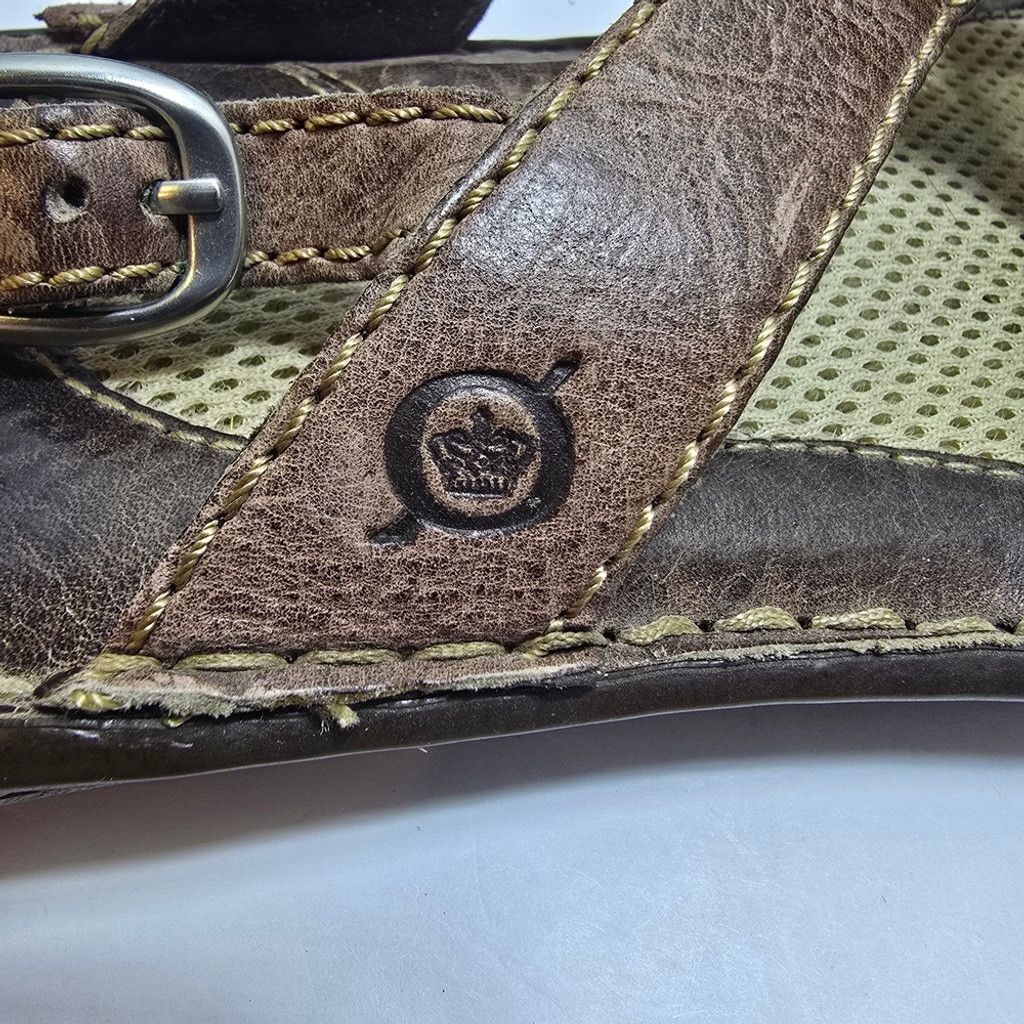 Born Born Brown Strappy Sandals Size US 10 / IT 40 - 2 Thumbnail