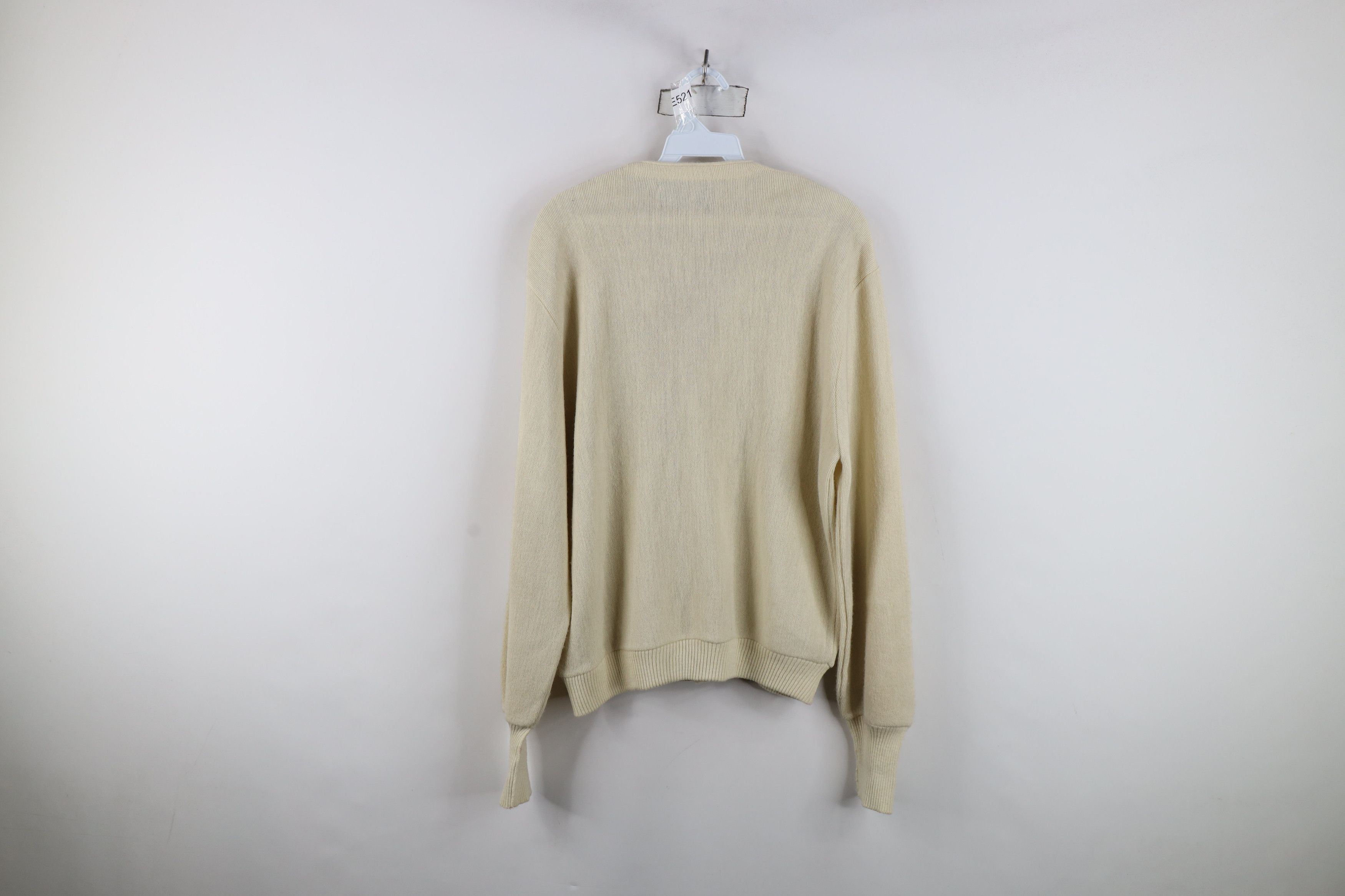 Vintage Vintage 70s Streetwear Button Cardigan Sweater Beige USA Size US M / EU 48-50 / 2 - 11 Thumbnail
