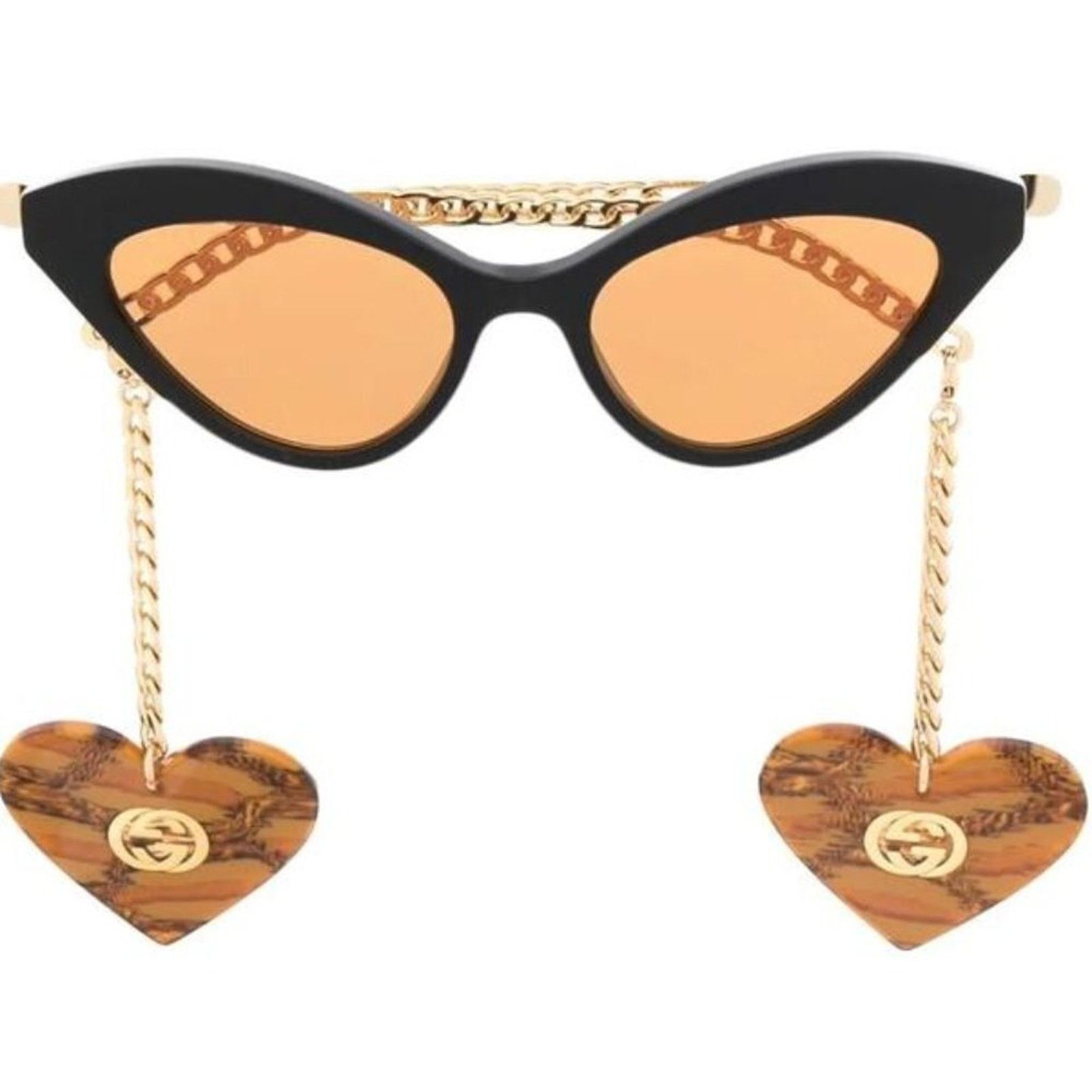 Gucci Gucci - GG0975S Orange Crystal/Rectangular unisex  display picture 1