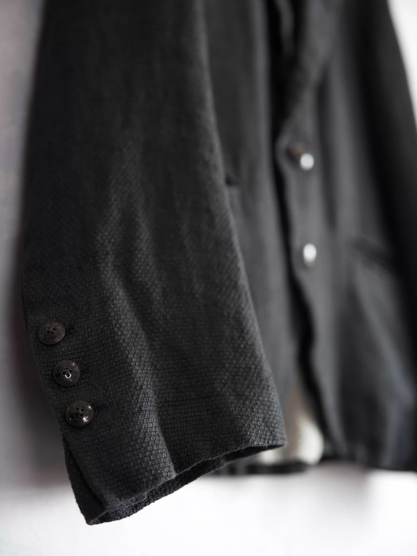 Geoffrey B. Small Geoffrey B. Small GRJ07 WoolLinen Carved Button Blazer Size US S / EU 44-46 / 1 - 5 Thumbnail