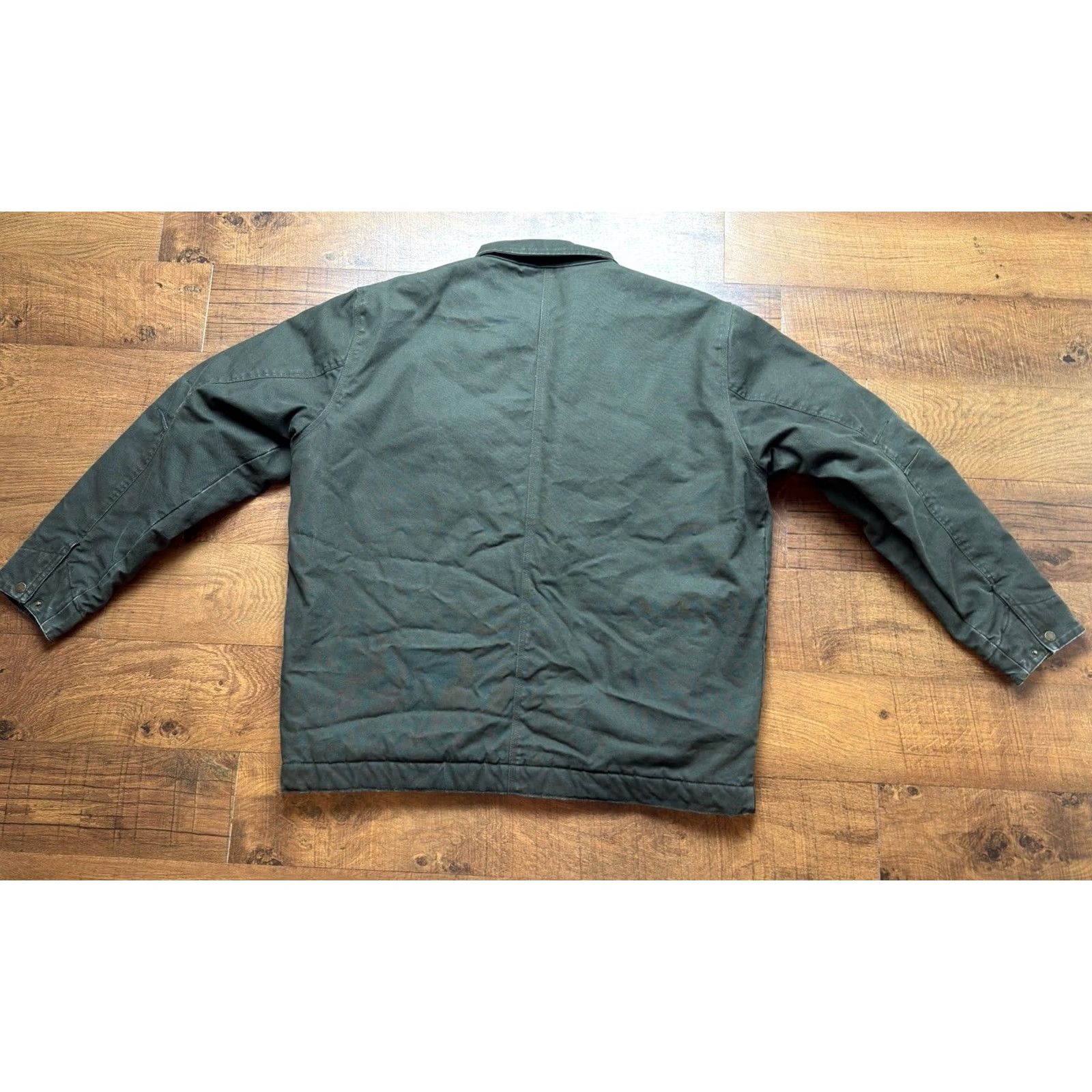 Wrangler VINTAGE Wrangler Green Canvas Sherpa Lined Zip Barn Chore Jacket Mens 2XL Size US XXL / EU 58 / 5 - 5 Thumbnail