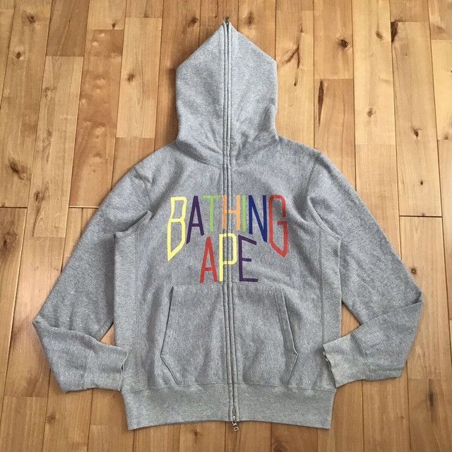 Bape × Nigo BAPE Logo full zip hoodie a bathing ape NIGO Size US S / EU 44-46 / 1 - 1 Thumbnail