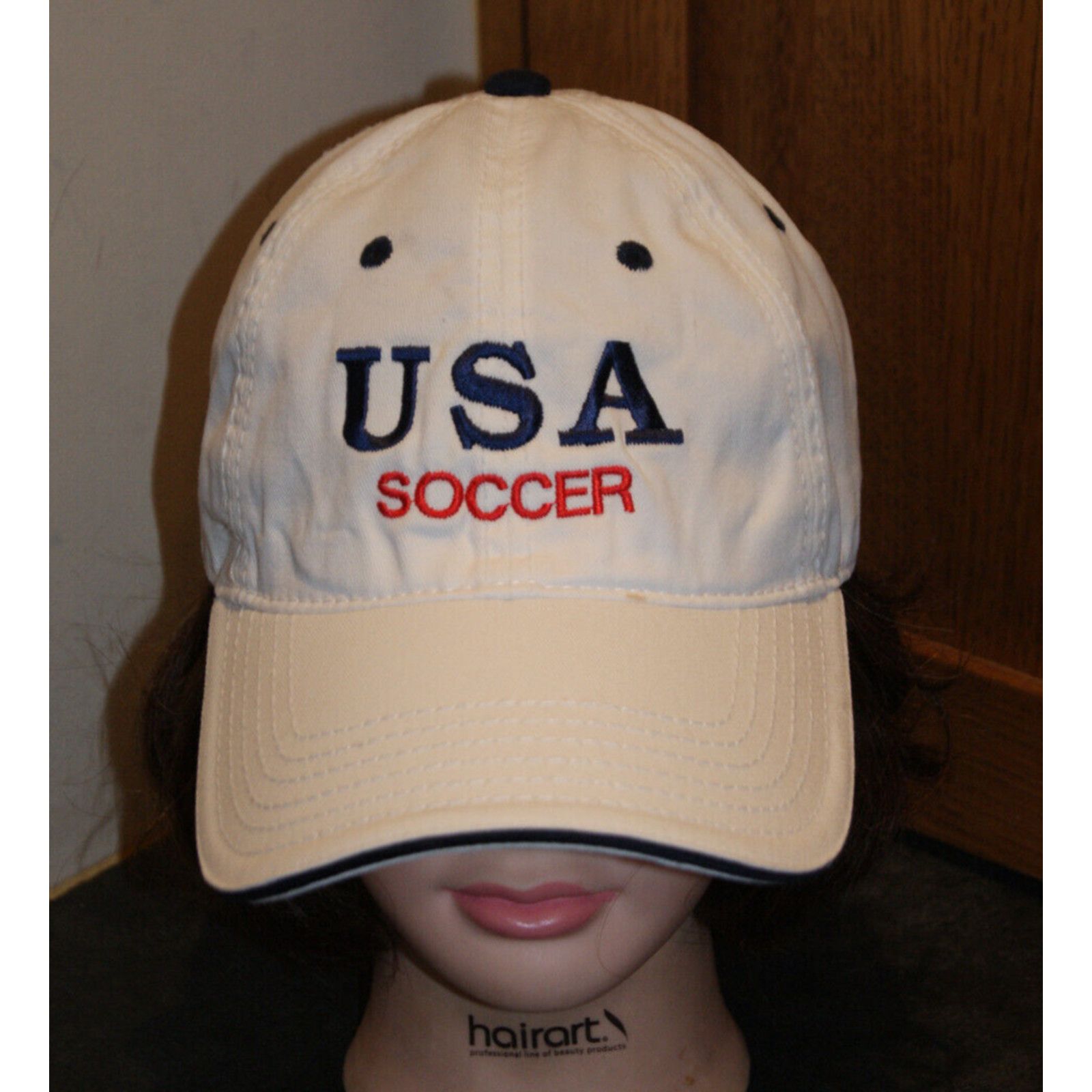 Otto USA SOCCER Adjust OSFA Hat Cap Spell Out Casual Fit UV Guard Size ONE SIZE - 1 Thumbnail