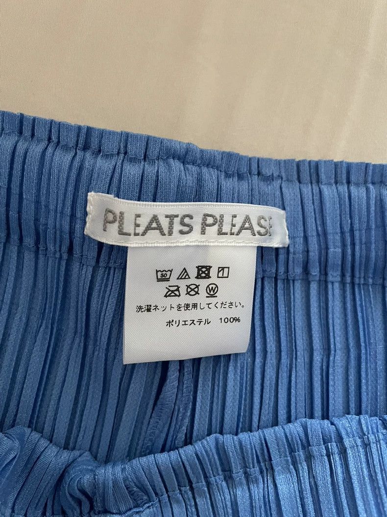 Issey Miyake Issey Miyake size:2 Blue pleated trousers Size 22" - 2 Thumbnail