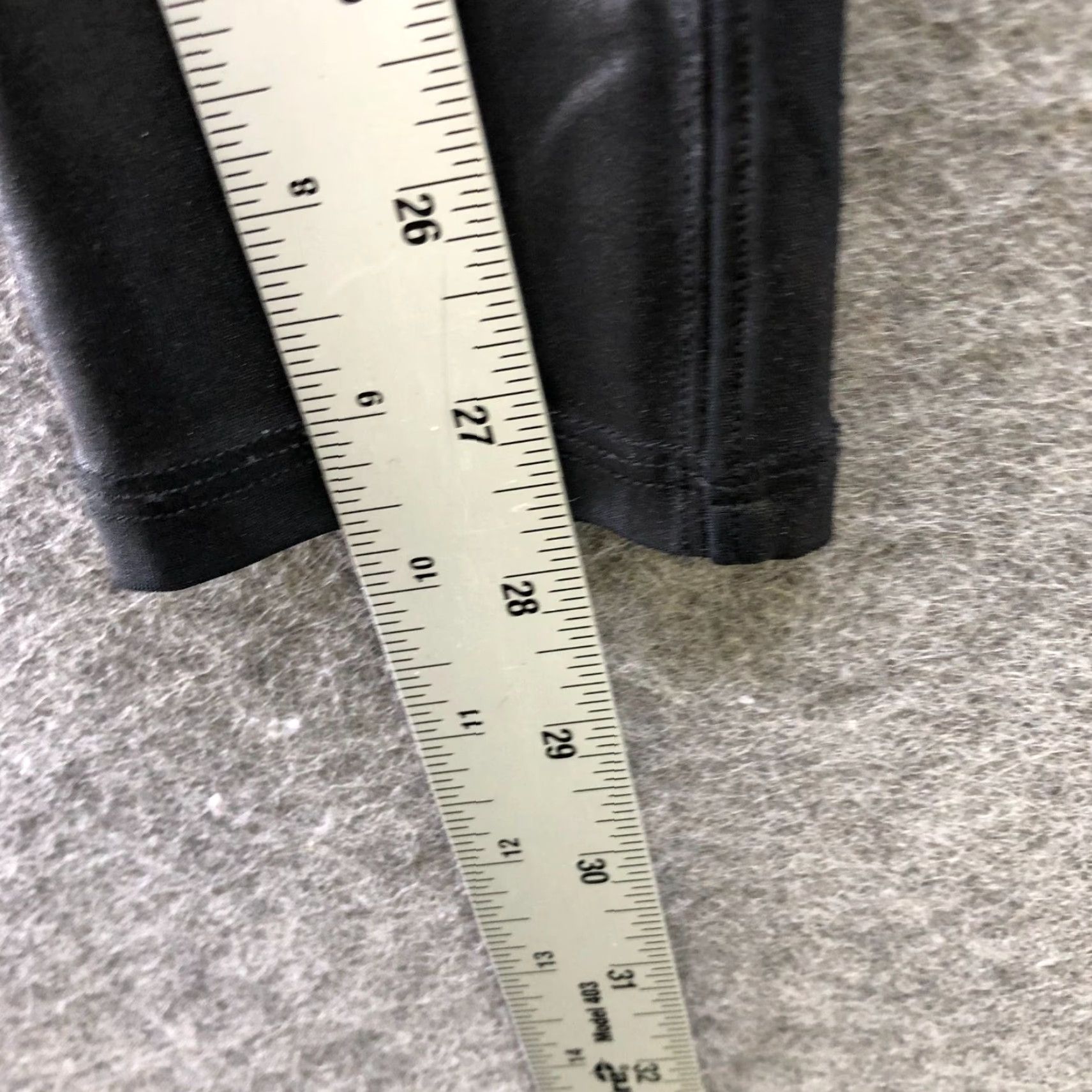 Spanx Spanx Leggings Womens S Black Faux Leather High Waisted Contour Shiny Contour Size 28" / US 6 / IT 42 - 7 Thumbnail