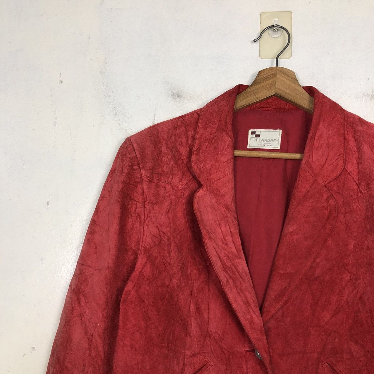 Japanese Brand Vintage Biker Leather Jacket Flandre Japan Issey Miyake Size US M / EU 48-50 / 2 - 9 Thumbnail