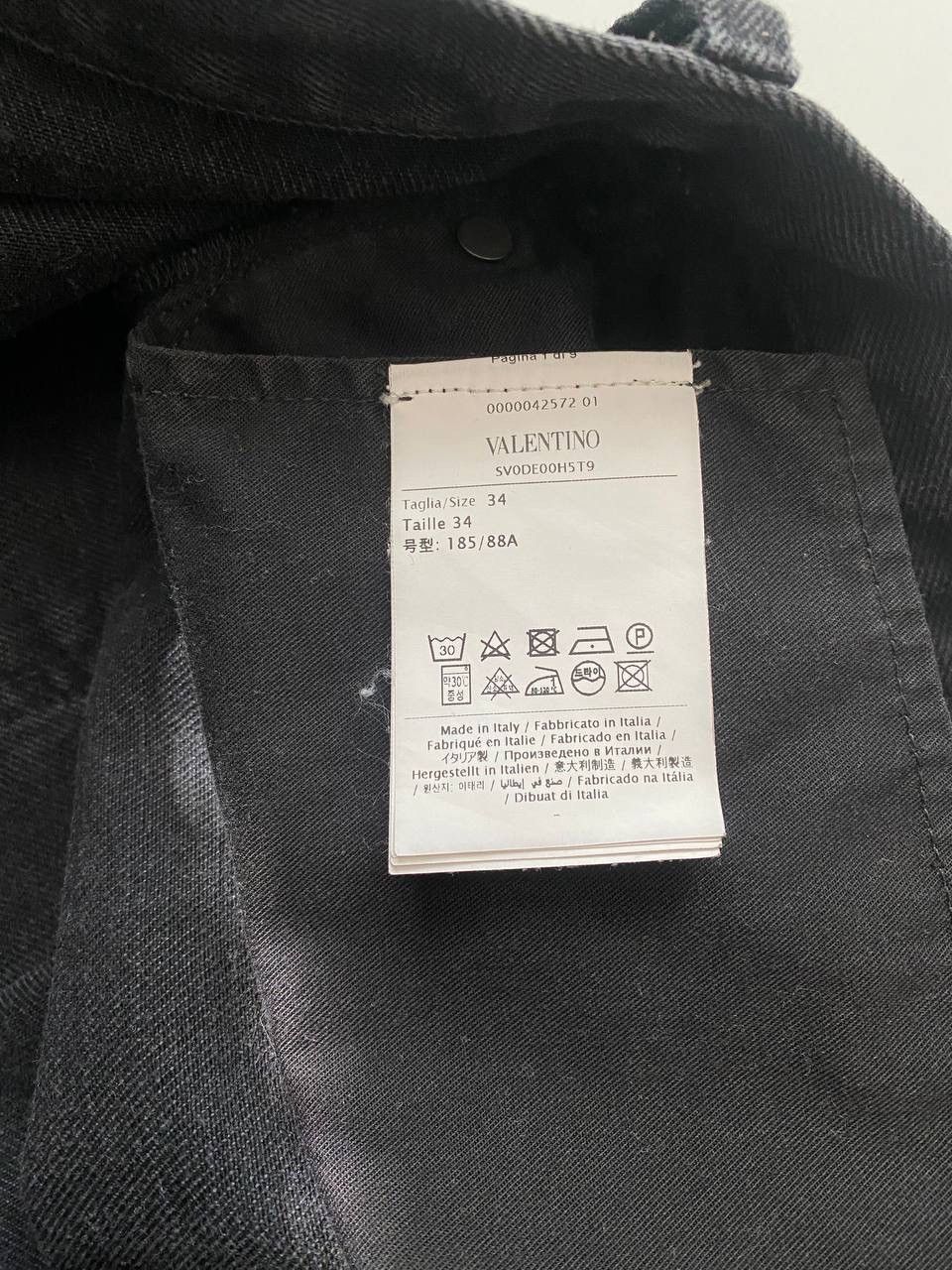 Valentino Valentino Garavani 2099 Print Slim Jeans in Black Cotton Size US 34 / EU 50 - 10 Thumbnail