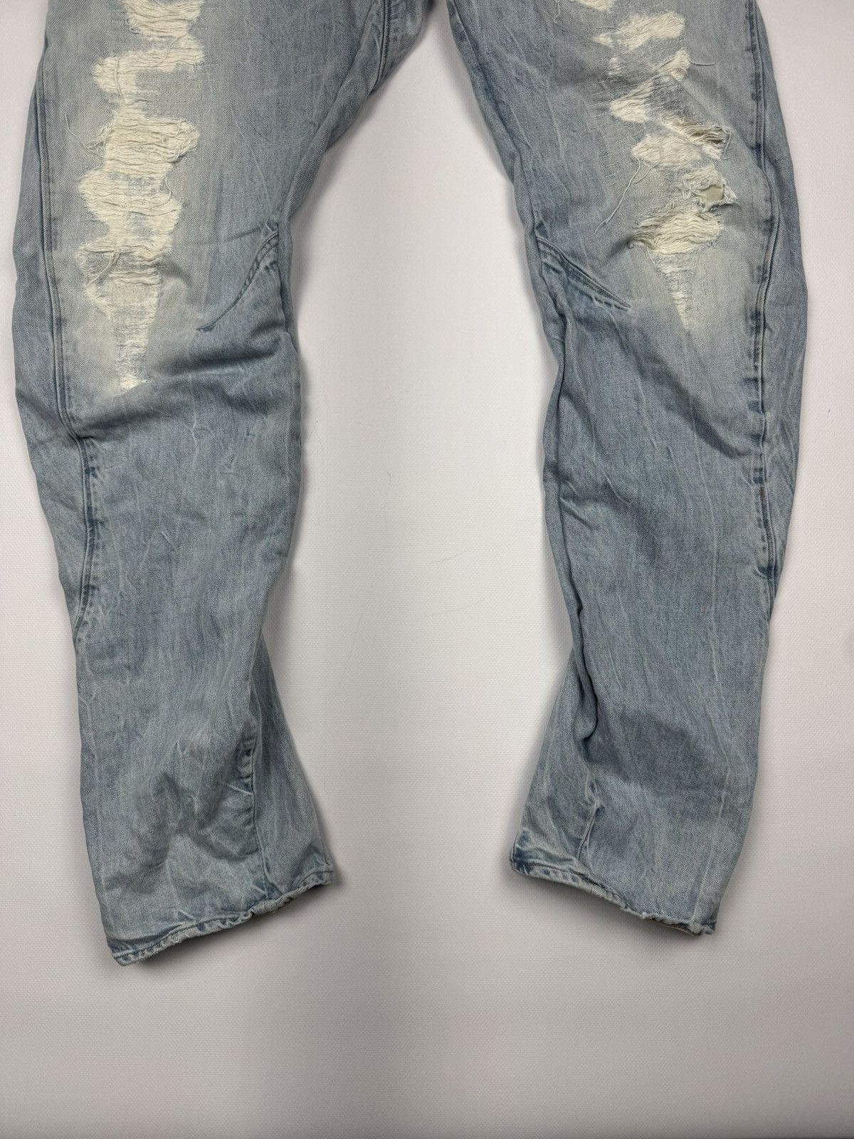 G-Star Vintage G-Star Raw Distressed Banana Cut Jeans Size US 31 - 3 Thumbnail