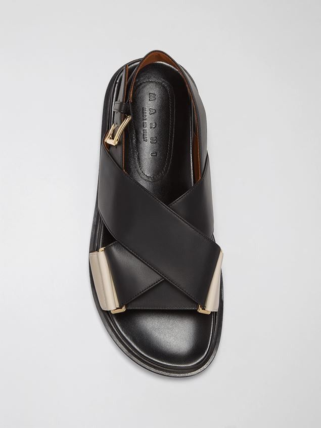 Marni o1f1d3z0825 Criss Cross Sandals in Black Size US 9 / IT 39 - 4 Thumbnail