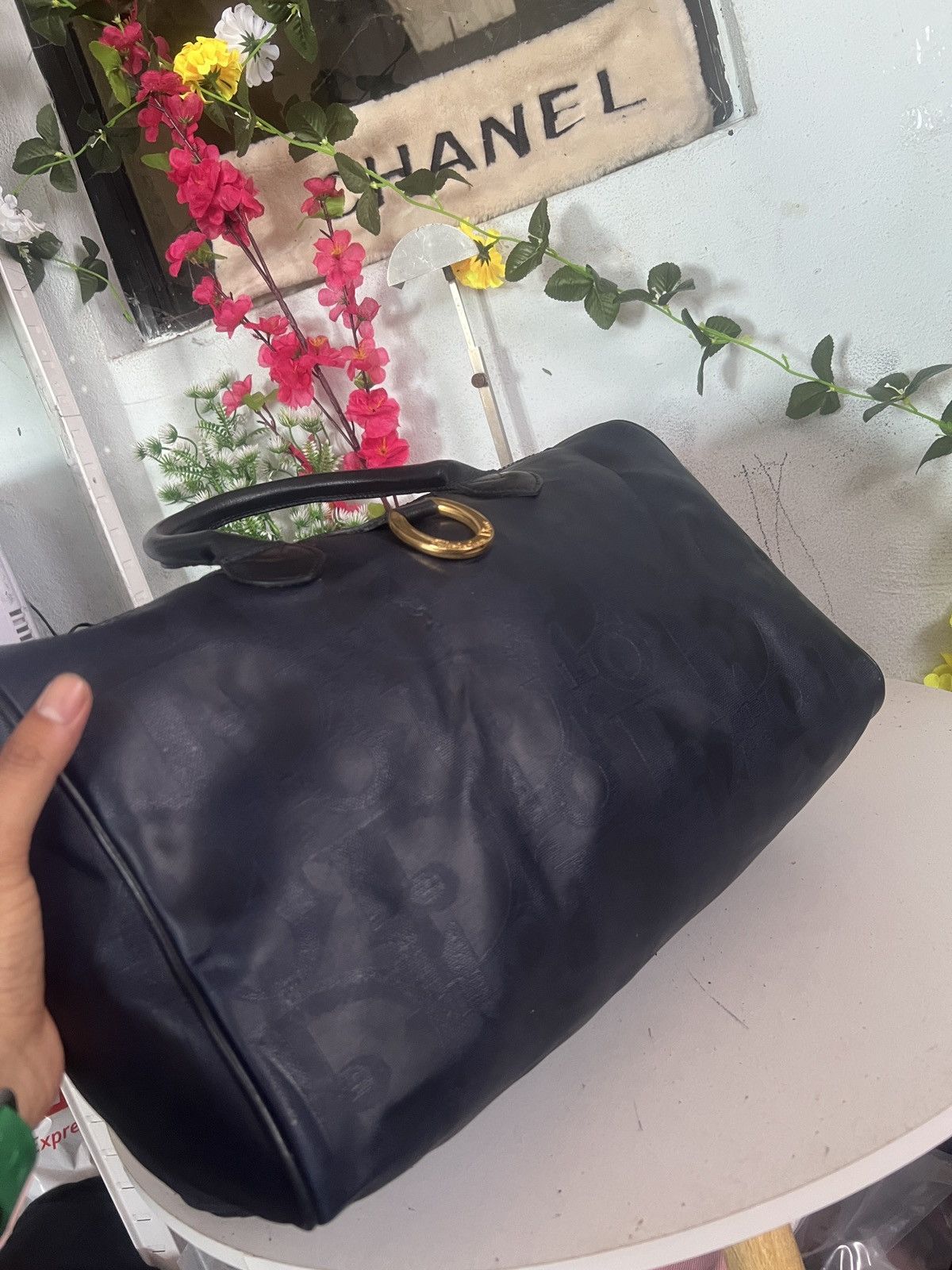 Christian Dior Monsieur × Vintage Vintage Christian Dior Boston Navy Blue Size ONE SIZE - 8 Thumbnail