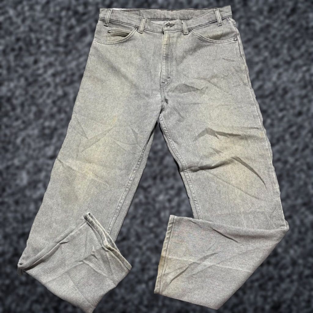 VINTAGE Levi's Jeans 540 Mens 36x30 Gray 80s Acid Wash Straight