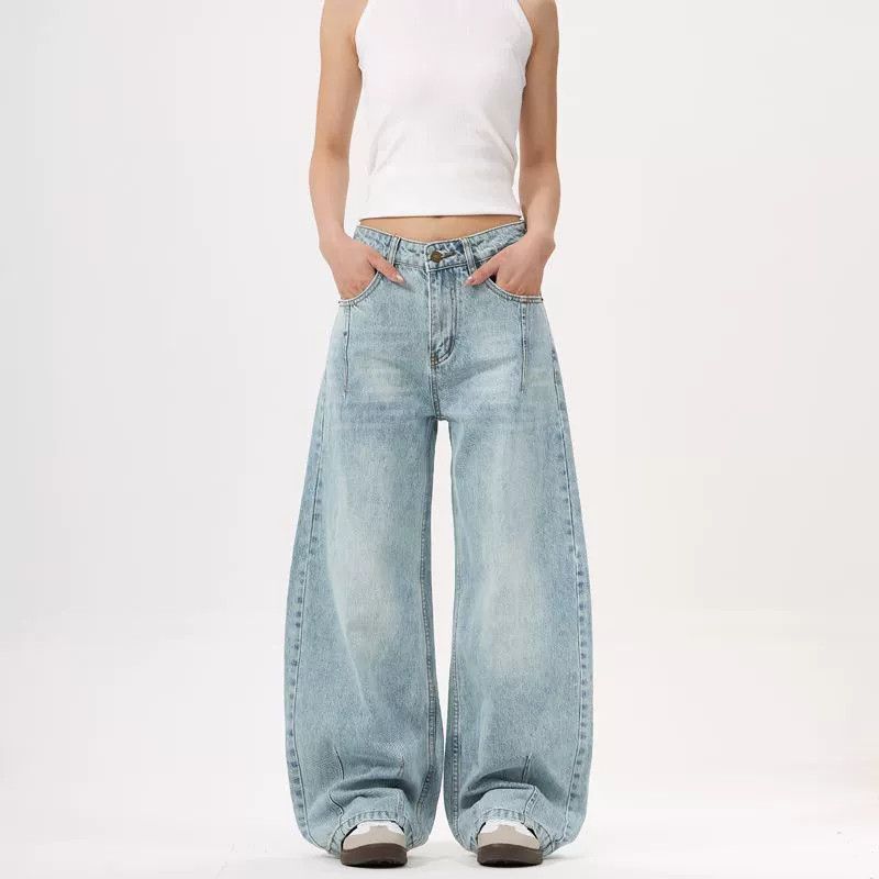 Jean American high street baggy jeans bamboo scimitar jeans Size US 32 / EU 48 - 1 Thumbnail