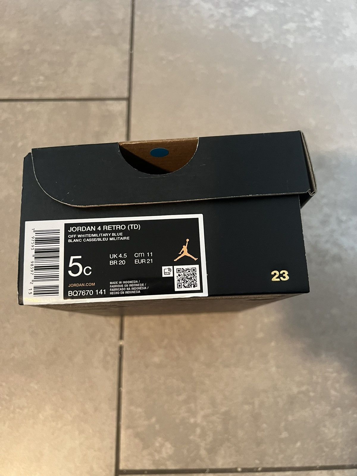 Jordan Brand Air Jordan 4 Toddler Retro ‘Military Blue’ (2024) Size 5C Size US 5 / EU 37 - 9 Thumbnail