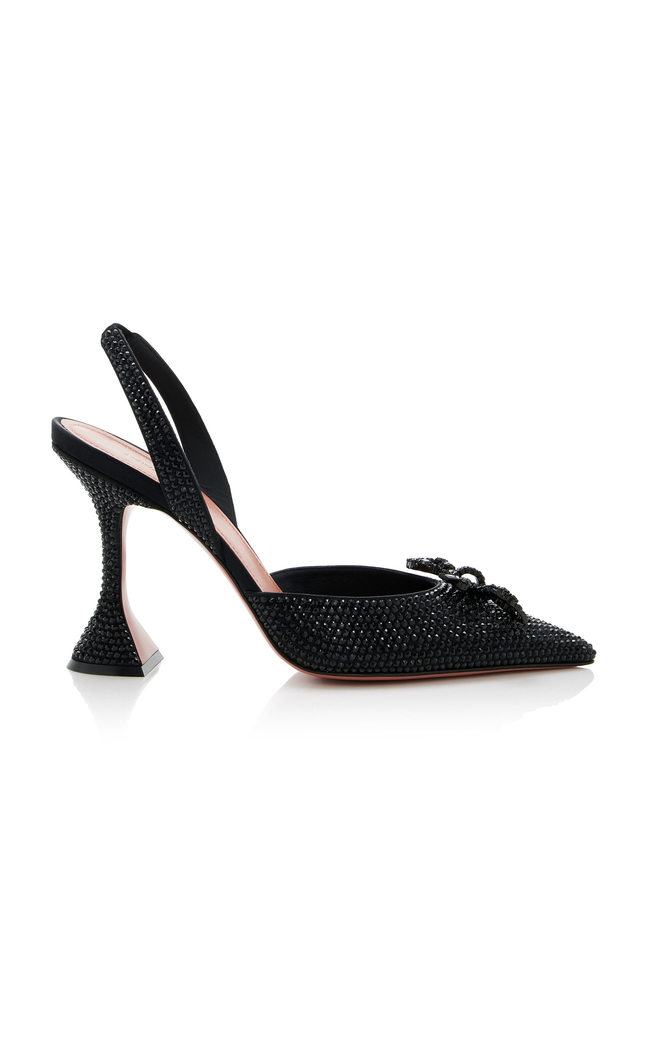 Rosie Crystal-Embellished Satin Slingback Pumps