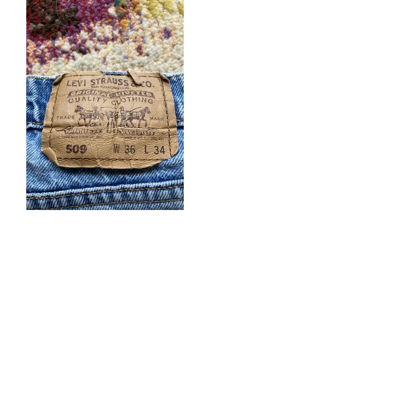 Levi's VINTAGE Levi's 509 Jeans Shirt? No—Vintage Levi's 509 Jeans Casual Men 36x34 34x32 Blue Denim USA Made 80s 90s 00s? Size US 36 / EU 52 - 10 Thumbnail