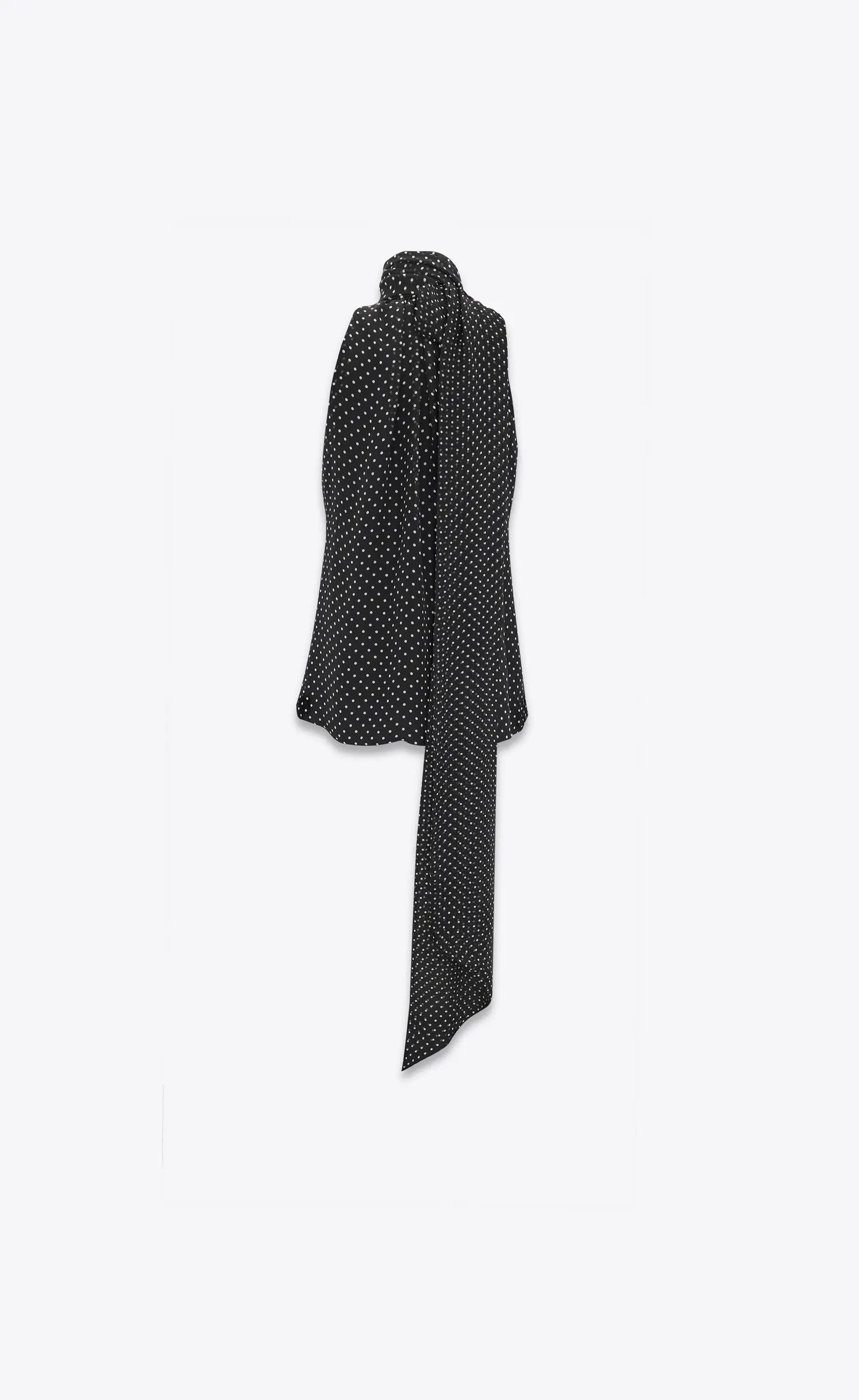 Saint Laurent Paris o1s1wg110125 781578 Oversized Lavallière-Neck Tank Top Size US S / EU 44-46 / 1 - 6 Thumbnail