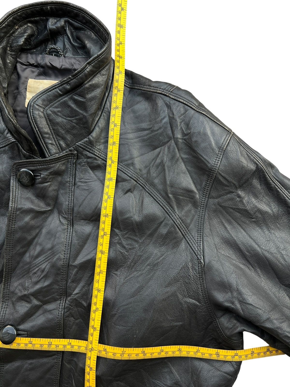 Pierre Balmain Vintage Pierre Balmain Black Leather Trench Coat Size US L / EU 52-54 / 3 - 14 Thumbnail