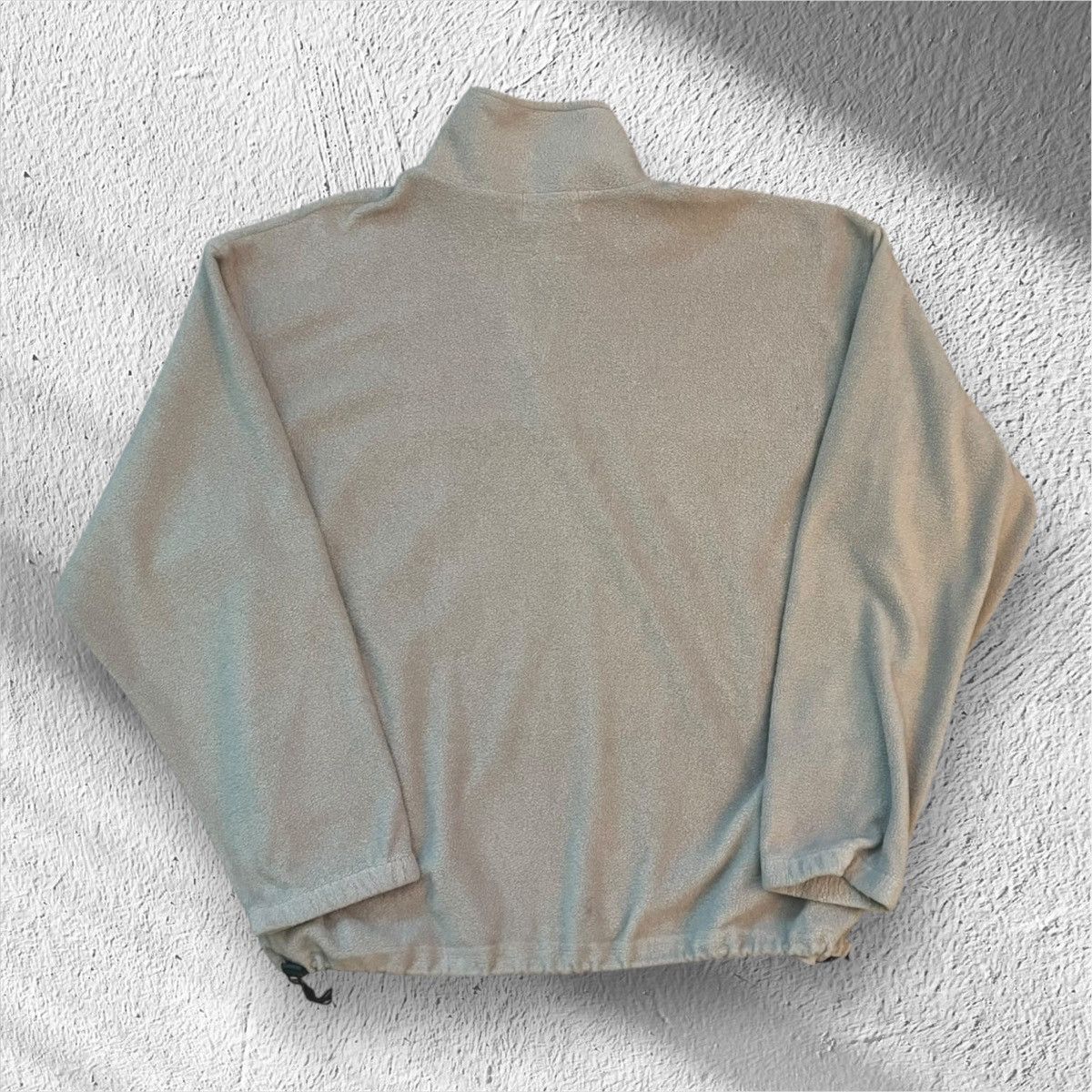 Nike Vintage 90s Nike 1/4 Zip Thermal Sweatshirt Tan Streetwear Size US XL / EU 56 / 4 - 2 Thumbnail
