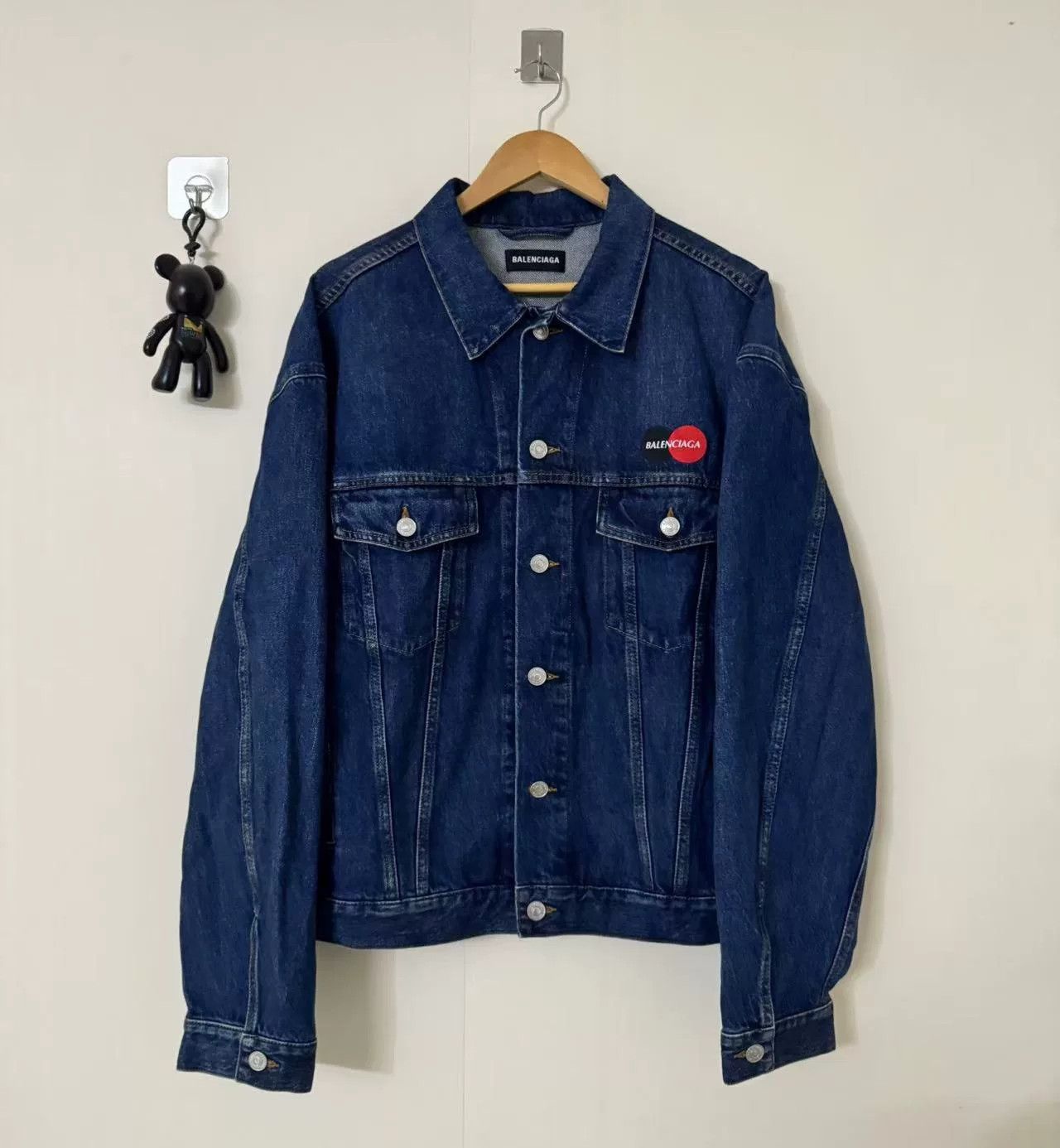 Balenciaga balenciaga denim jacket with logo Size US XXL / EU 58 / 5 - 1 Thumbnail
