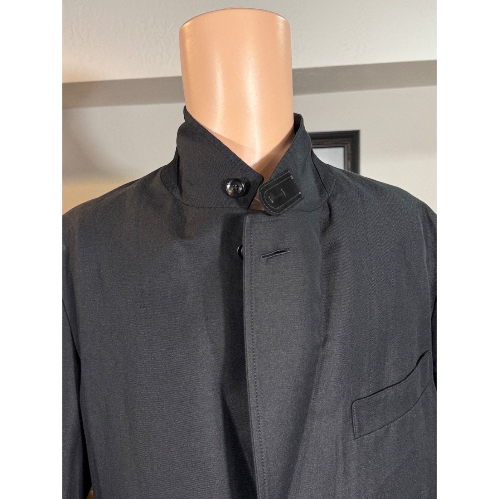 Tom Ford Tom Ford Black LInen Silk Leather Unstructured Blazer 56 46 Size 44R - 9 Thumbnail