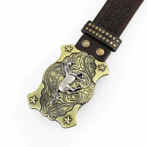 Japanese Brand × Vintage Cowboy Zinc Alloy Struggling Horse Size ONE SIZE - 3 Thumbnail