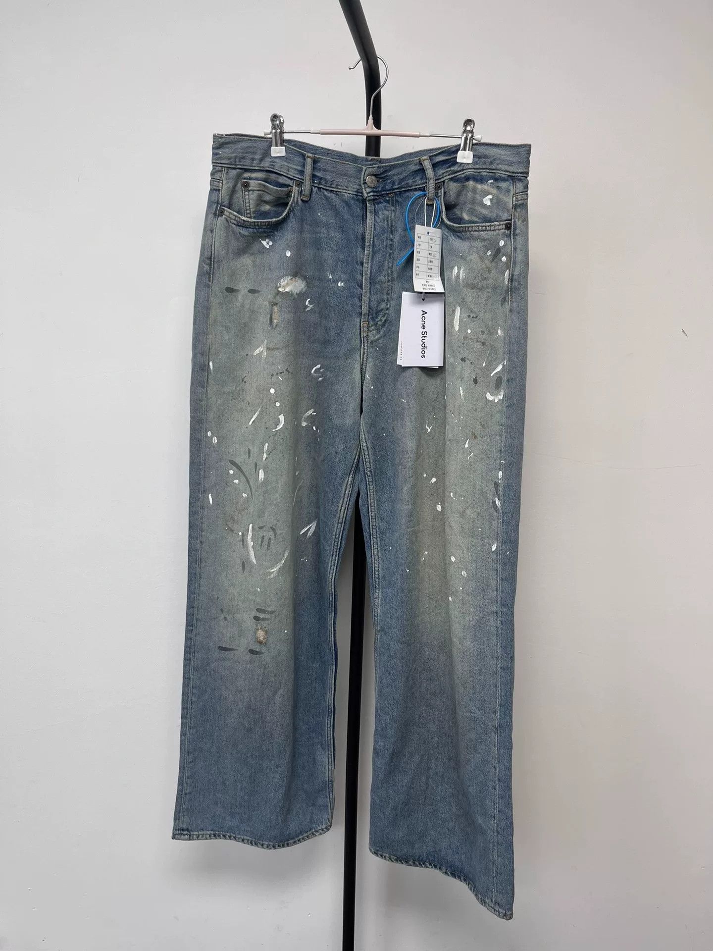 Acne Studios acne studios baggy low-rise wide-leg jeans Size US 28 / EU 44 - 1 Thumbnail