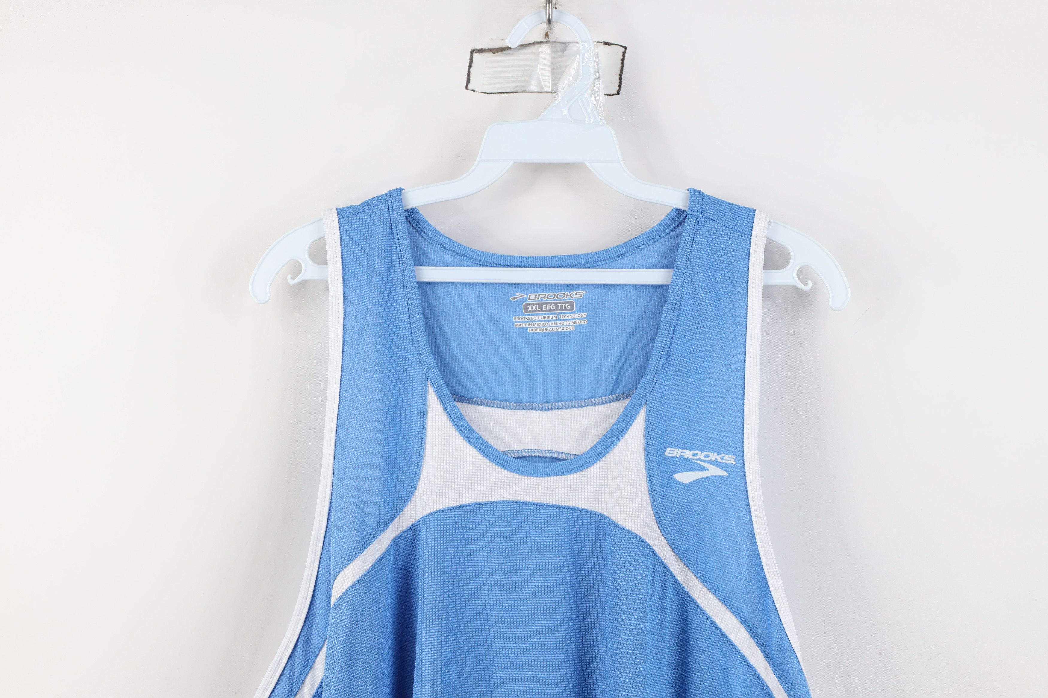 Brooks Vintage Y2K Brooks Running Singlet Jersey T-Shirt Blue Size US XXL / EU 58 / 5 - 2 Thumbnail