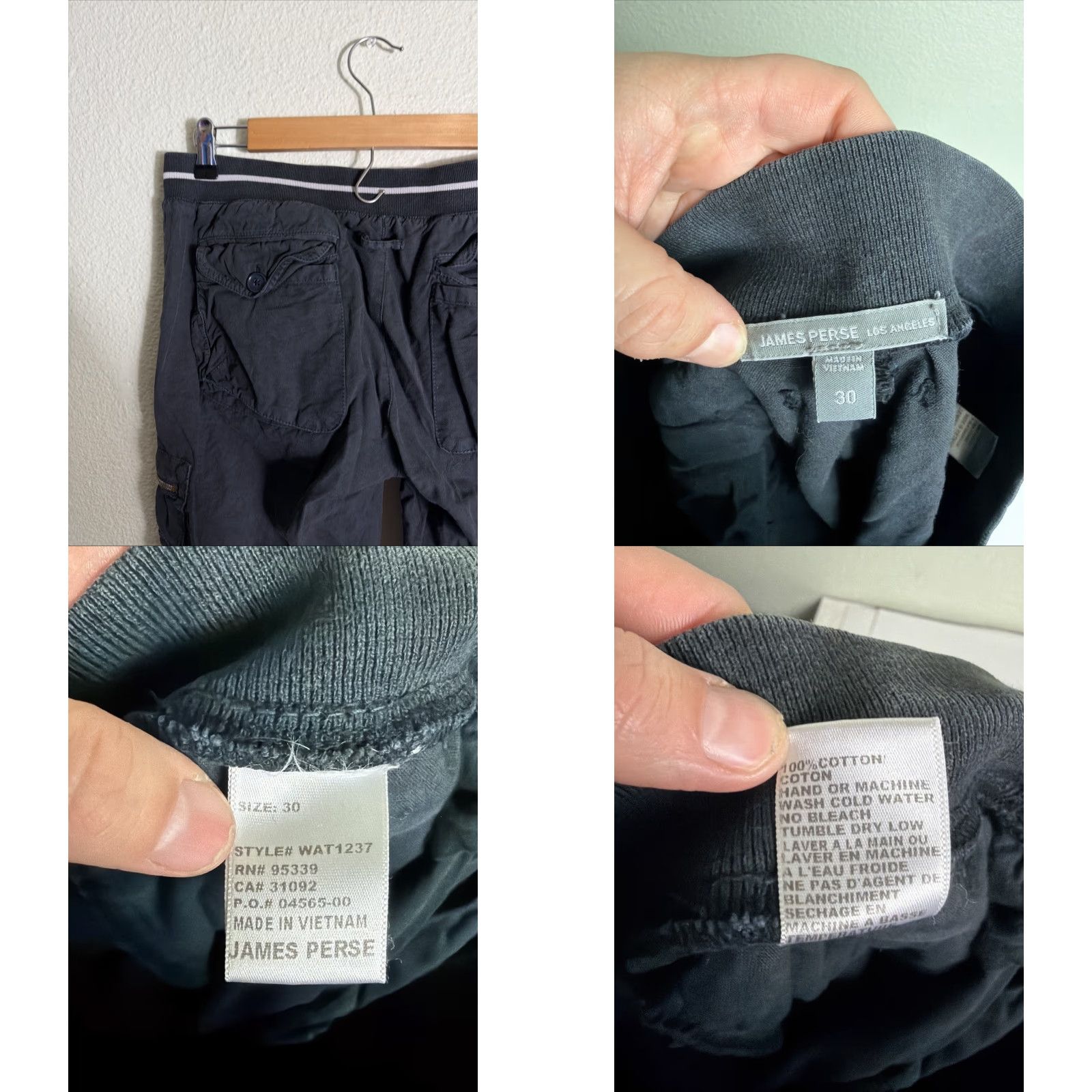 James Perse James Perse Men's Pants Gray Cargo Straight Utility Cotton 30 Regular Size 30 Inseam 34 Mens Size US 30 / EU 46 - 9 Thumbnail