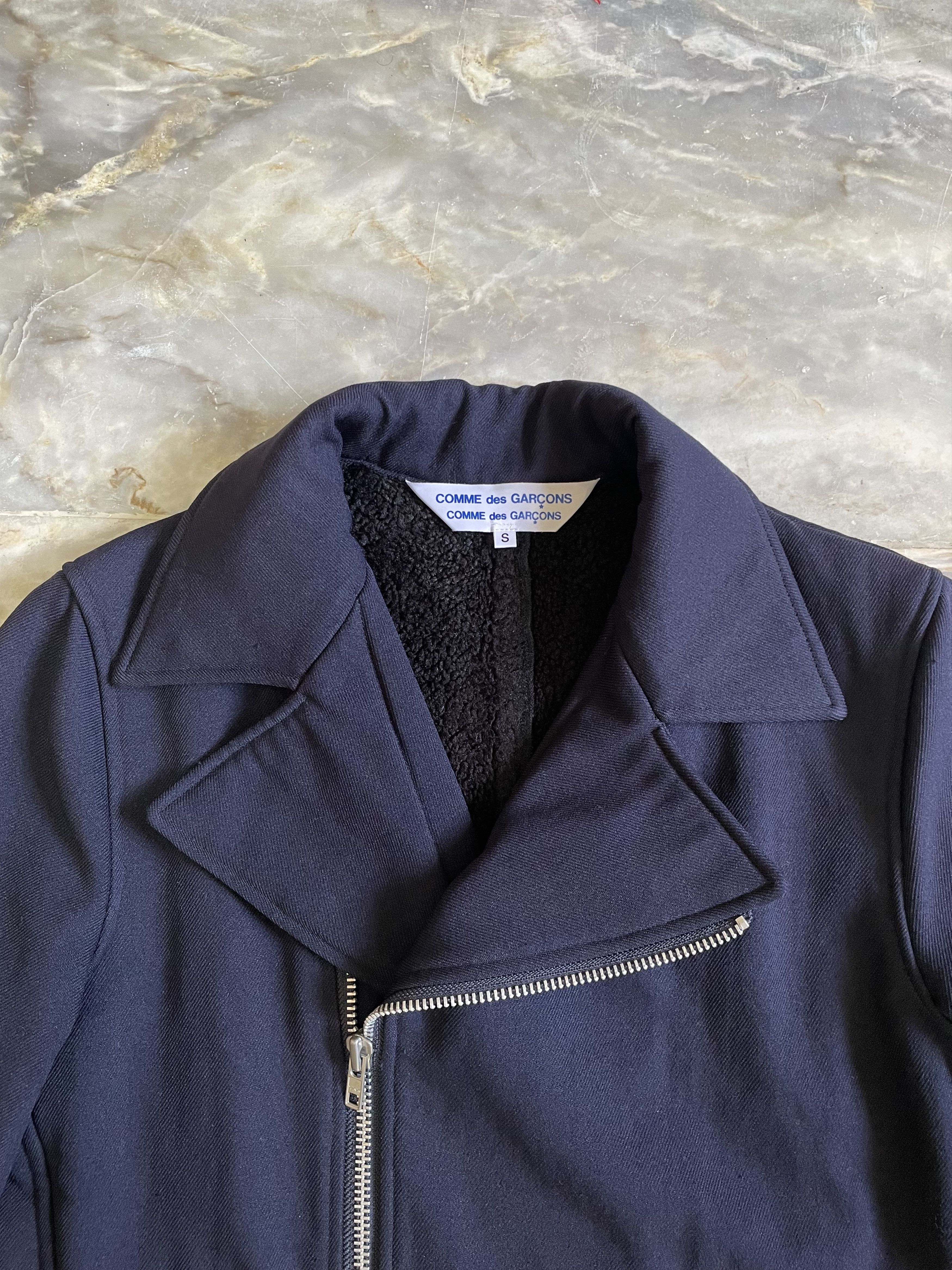 Comme des Garcons CDG CDG Double Biker Jacket Size US S / EU 44-46 / 1 - 3 Thumbnail