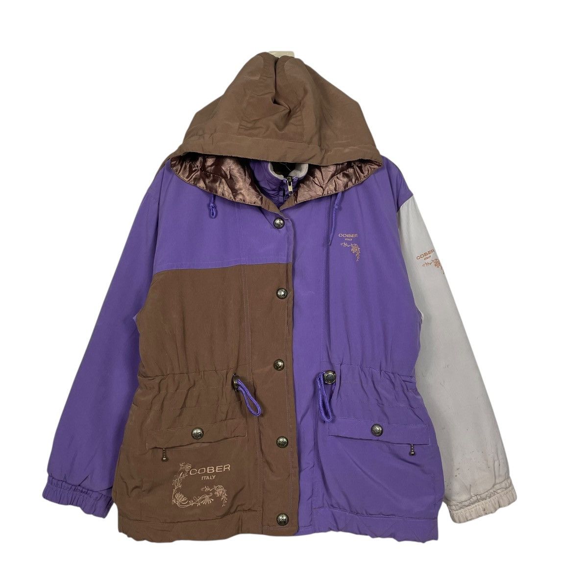 Other Cober Italy Hooded Multicolor Parka Jacket Size US L / EU 52-54 / 3 - 1 Thumbnail