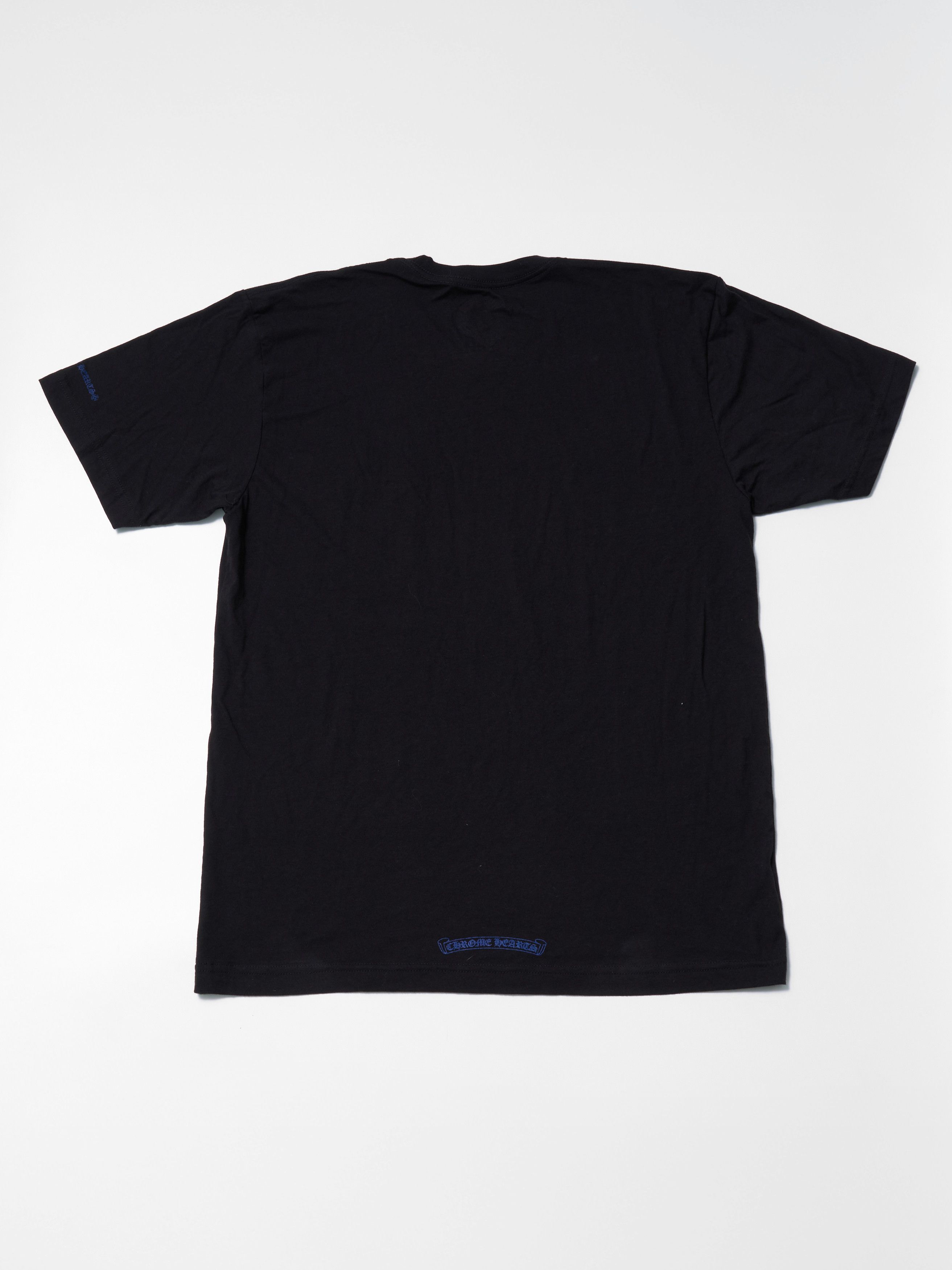 Chrome Hearts Chrome Hearts 1988 Neck Logo Black Blue T Shirt Size US L / EU 52-54 / 3 - 3 Thumbnail