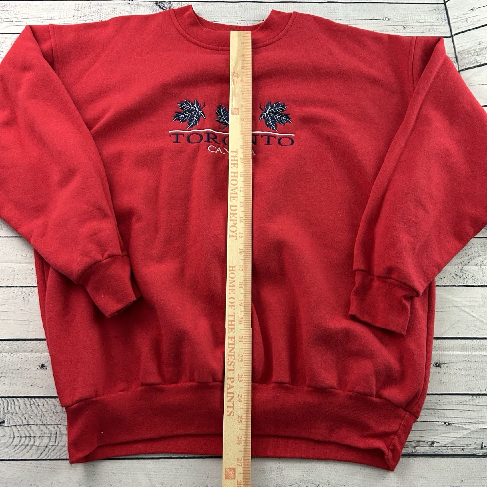 Ed Hardy Edhar Toronto Canada Stitched Crewneck Sweatshirt Men's XL Red Size US XL / EU 56 / 4 - 2 Thumbnail
