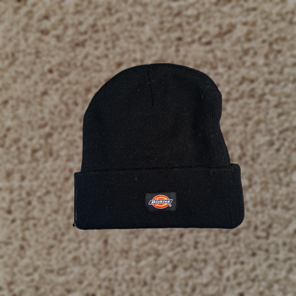 Dickies Dickies Beanie Toque Adult One Size Black Knit 100% Acrylic Snow Ski Workwear Knit Hat Mens Beanie 90s Outdoor Logo Ski Work Dickies Size ONE SIZE - 1 Thumbnail