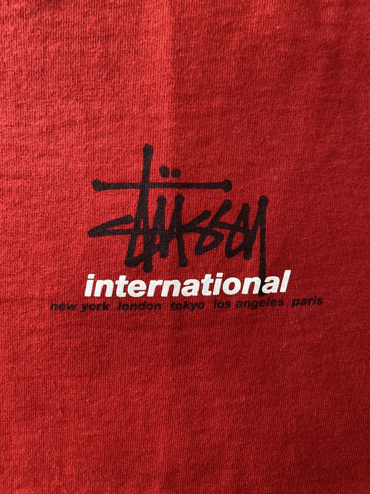 Stussy Stüssy international logo print tee Size US L / EU 52-54 / 3 - 2 Thumbnail
