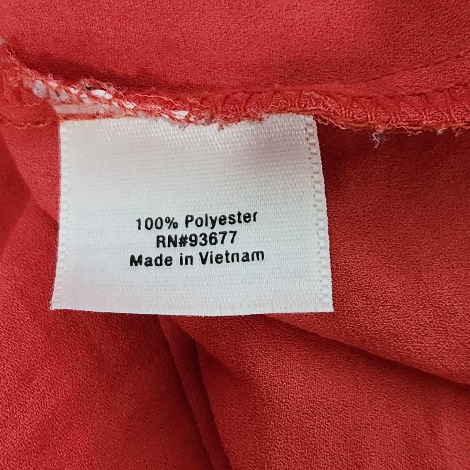Other A.N.A Orange V Neck Pleated Shoulders Top 2X Plus Flowy Size L / US 10 / IT 46 - 5 Thumbnail