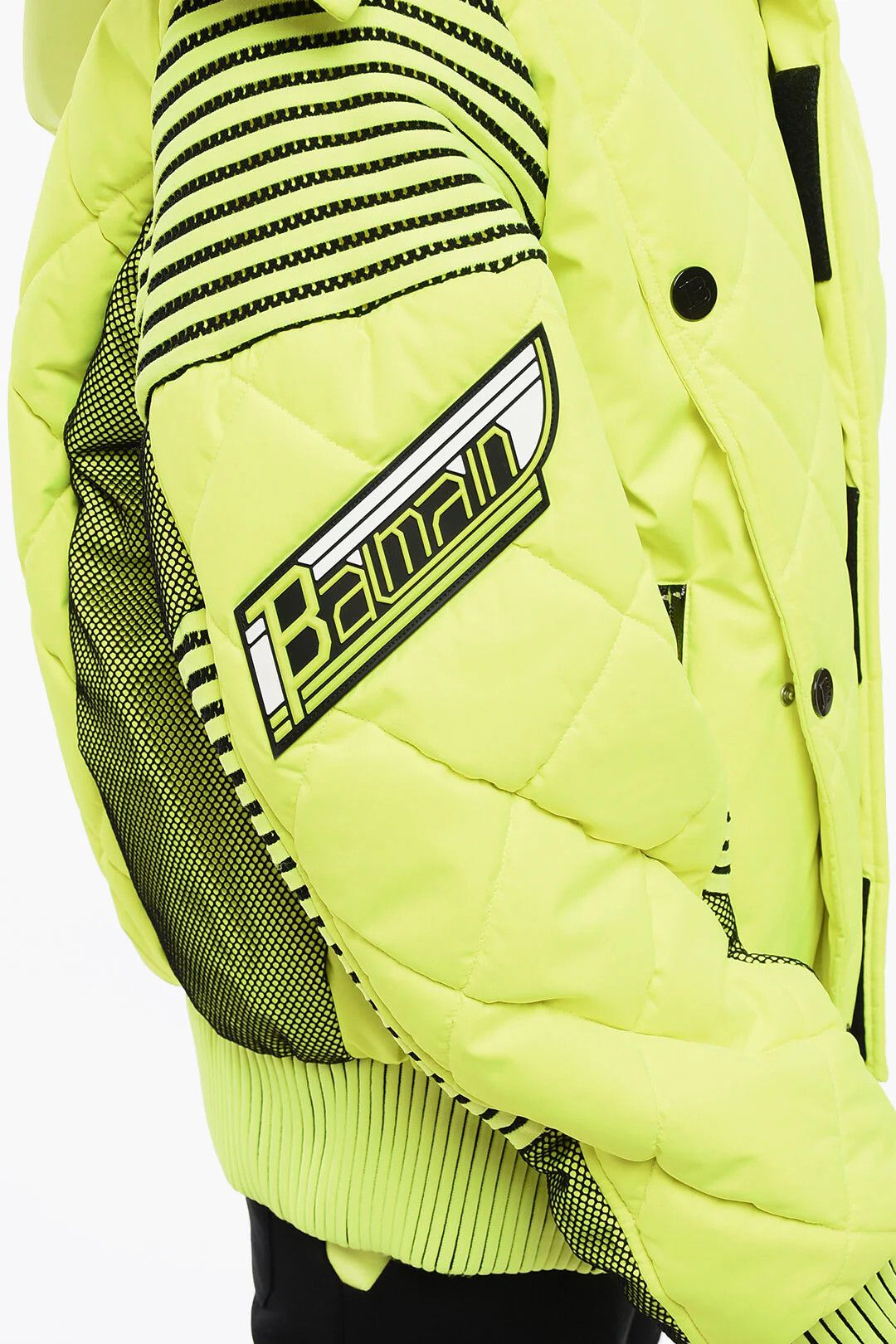 Balmain og1mm0326 Removable Hood Padded Jacket in Yellow Size US L / EU 52-54 / 3 - 4 Thumbnail