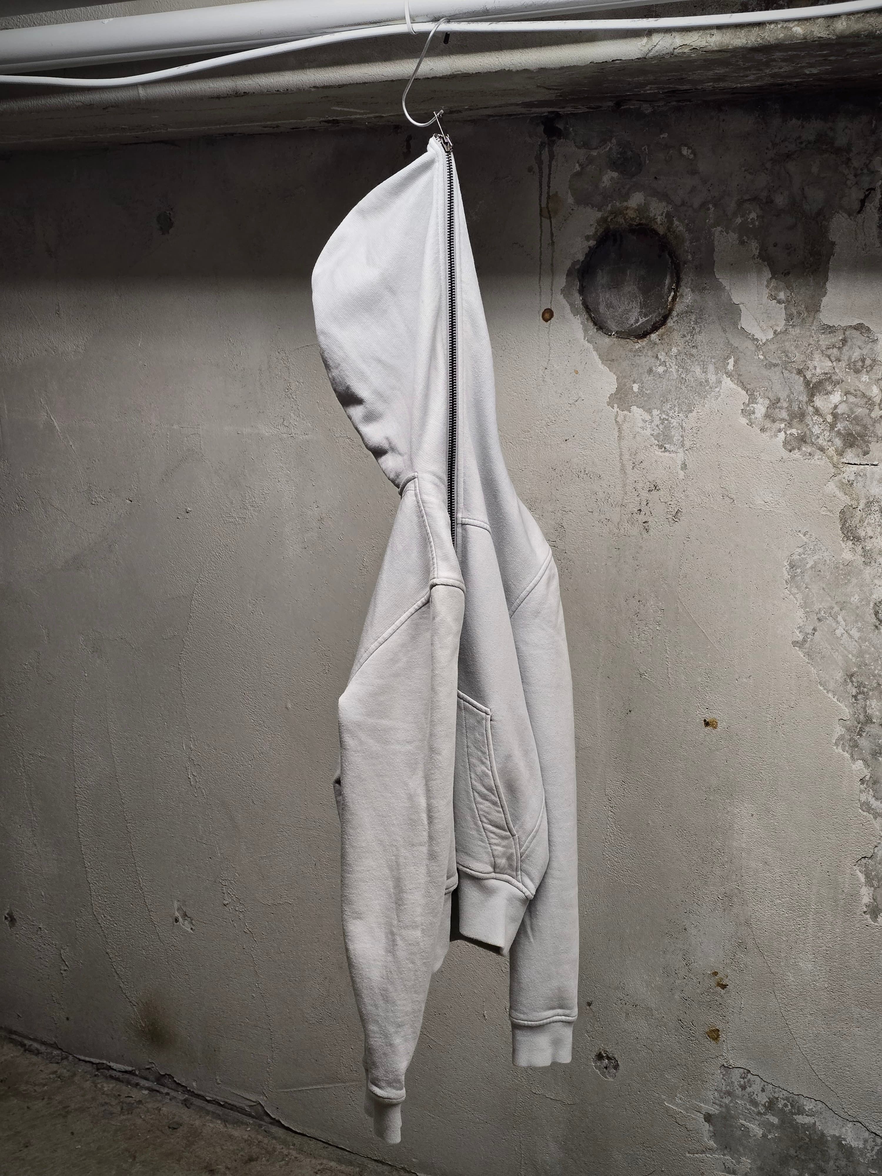 Gareth Pugh Gareth Pugh SS14 Light Grey Cotton Fleece Gimp Hoodie Size US XS / EU 42 / 0 - 2 Thumbnail