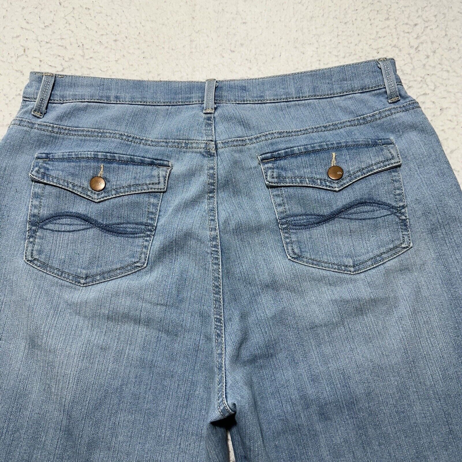 Gloria Vanderbilt Gloria Vanderbilt 16 Light Blue Capri Denim Jeans Size 38" / US 16 / IT 52 - 7 Thumbnail