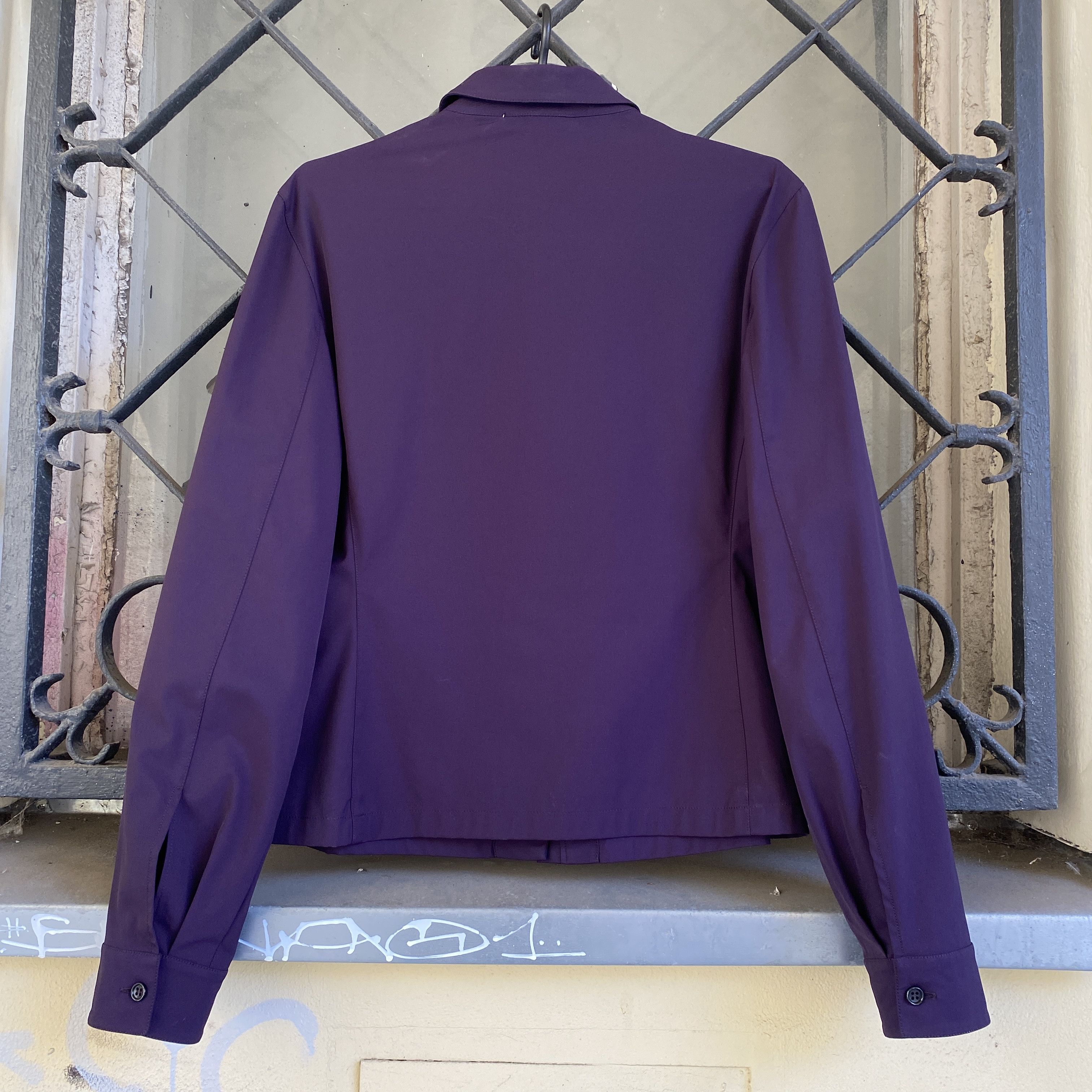 Prada Prada 2008 purple nylon zip-up blazer - XL Size XL / US 12-14 / IT 48-50 - 2 Thumbnail