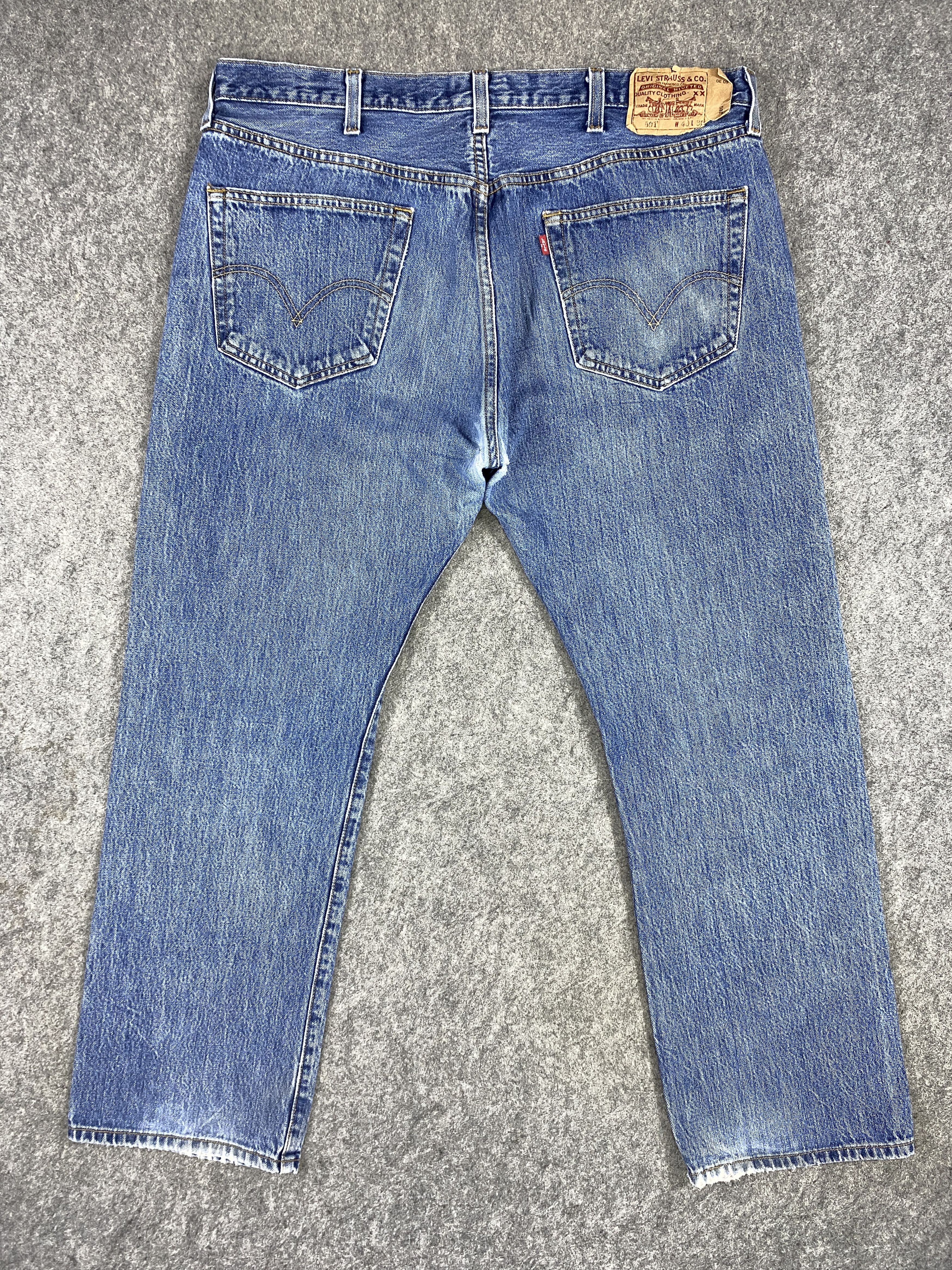Levi's Distressed Blue Vintage Levi's 501 39x29.5 Denim -JN1657 Size US 39 - 2 Thumbnail