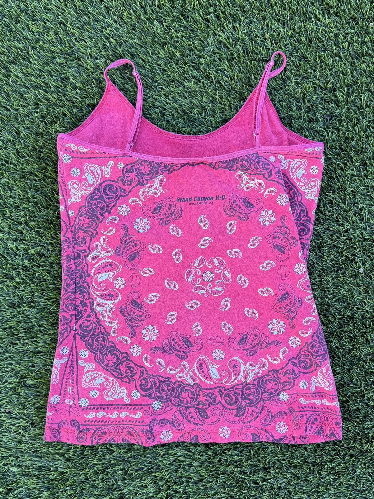 Harley Davidson Vintage y2k Harley Davidson paisley print tank top size L Size L / US 10 / IT 46 - 6 Thumbnail