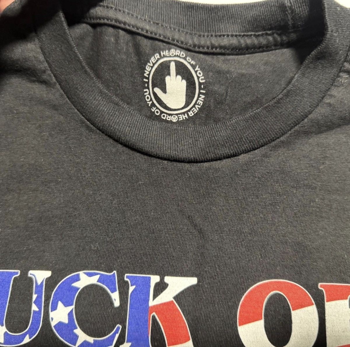 ineverheardofyou ineverheardofyou fuck off you racist fuck tee Size US M / EU 48-50 / 2 - 3 Thumbnail
